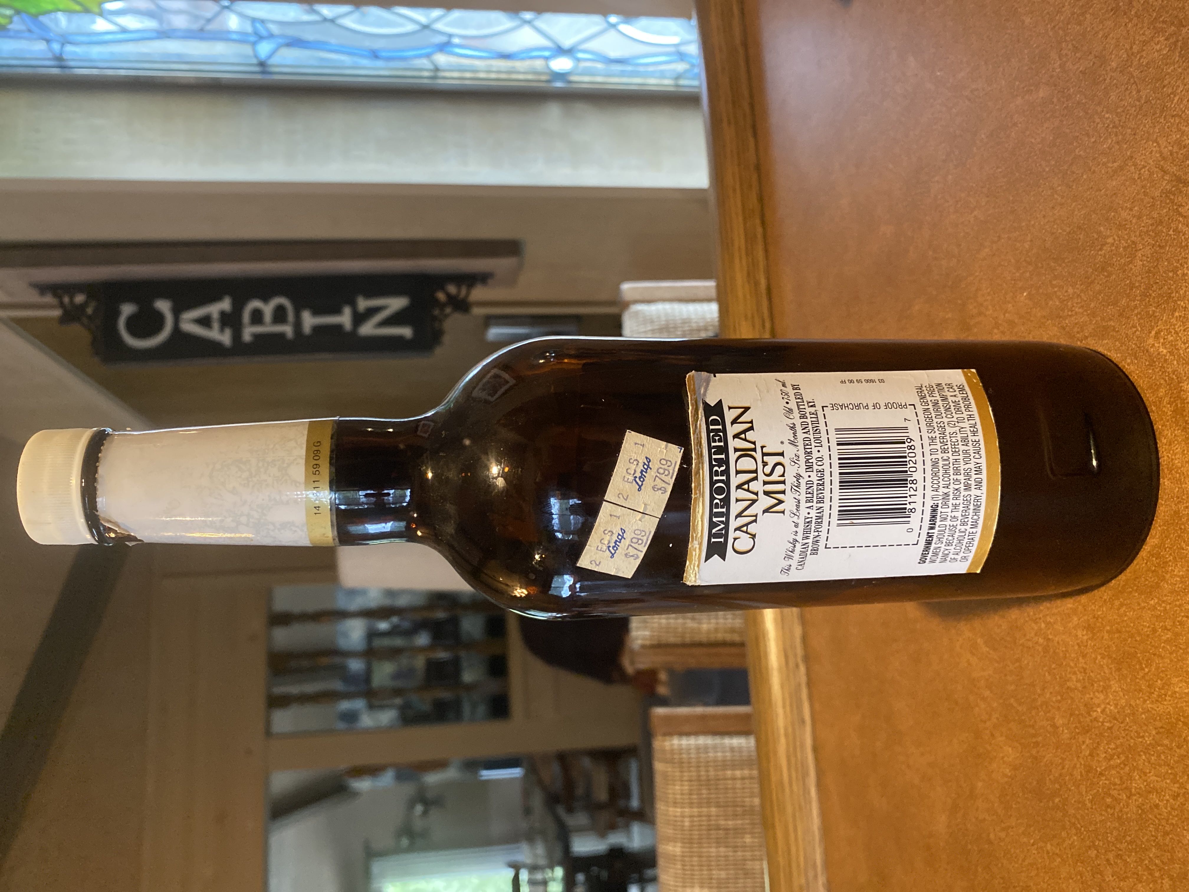 Canadian Mist  alcohol collectible [Barcode 081128020897] - Main Image 2