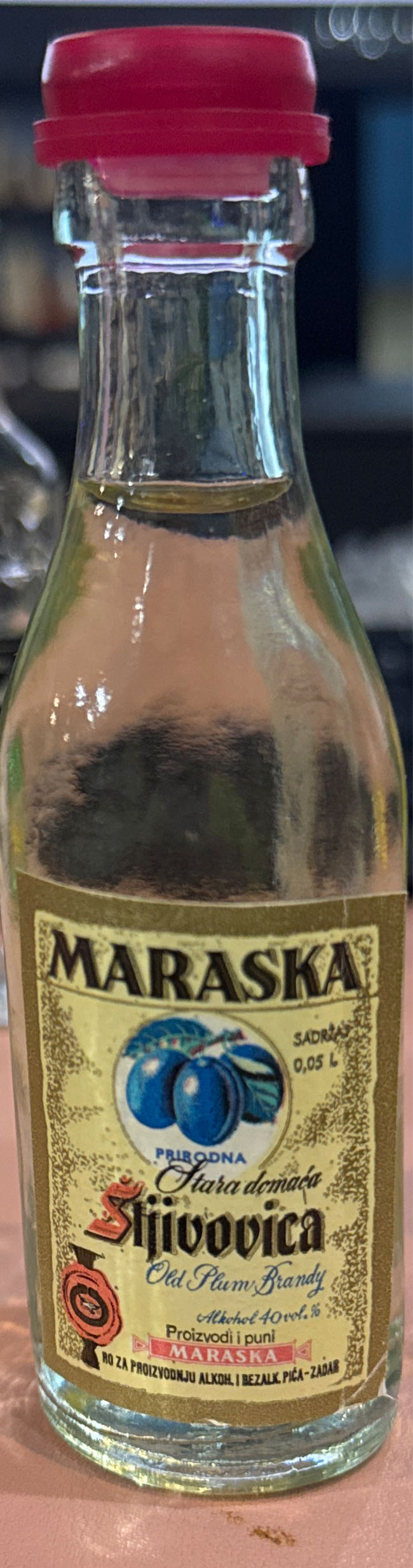 Maraska Sljivovica - Maraska (700 mL) alcohol collectible [Barcode 3850158301200] - Main Image 2