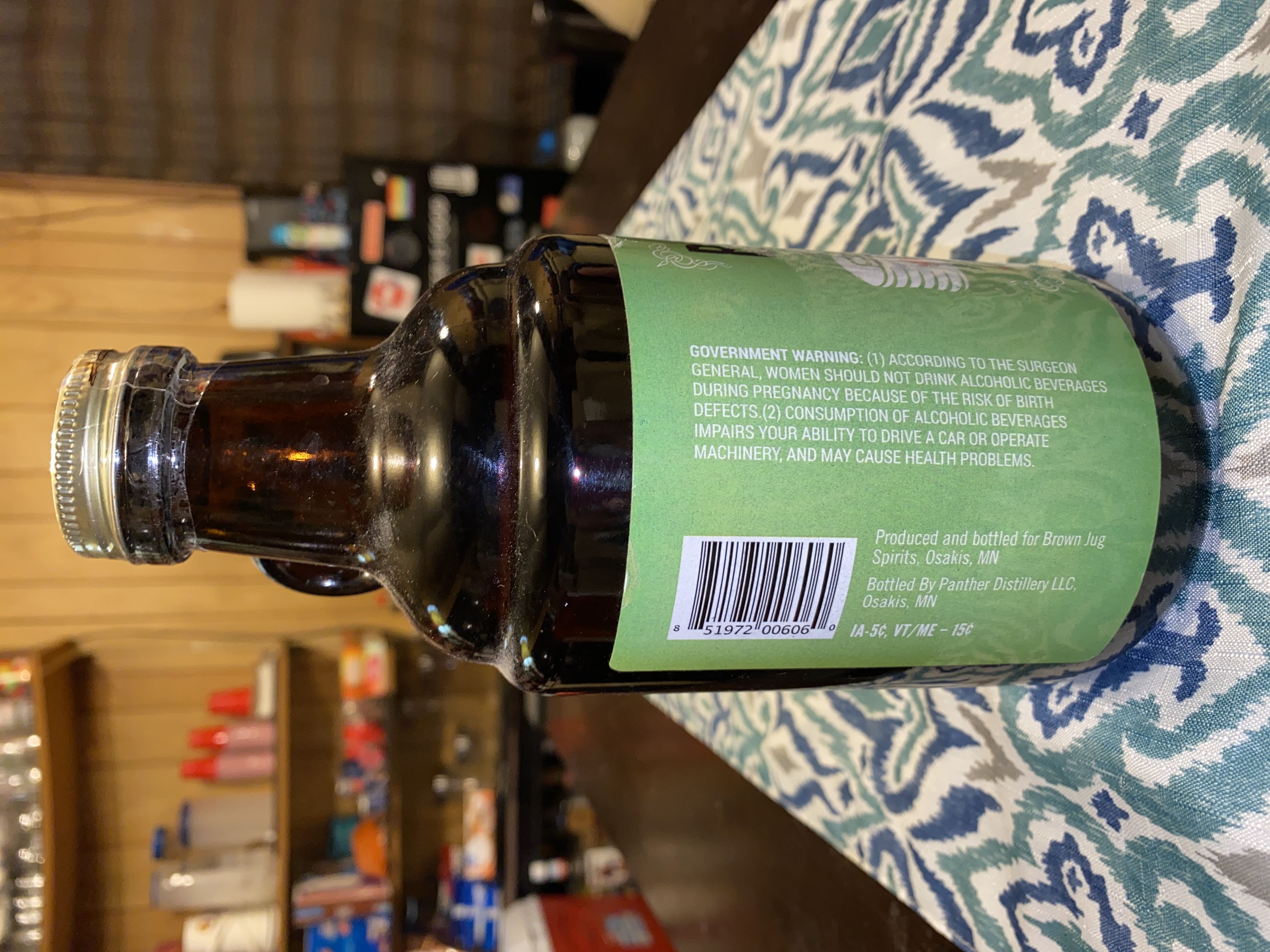 Brown Jug Spirits American Spiked Apple - Panther Distillery (750 mL) alcohol collectible [Barcode 851972006060] - Main Image 3