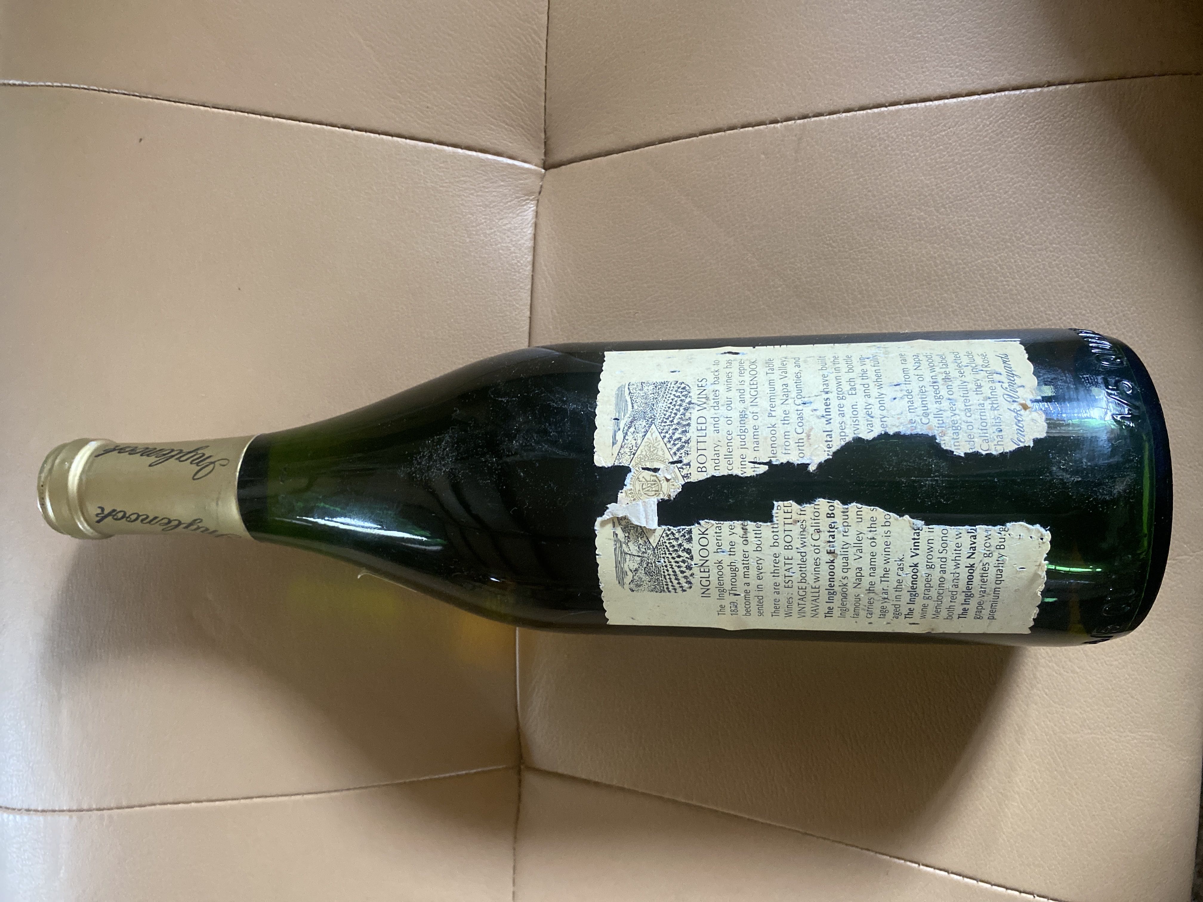 Inglenook Pinot Chardonnay - Inglenook Vineyards, Rutherford, Califirnia (750 mL) alcohol collectible - Main Image 2