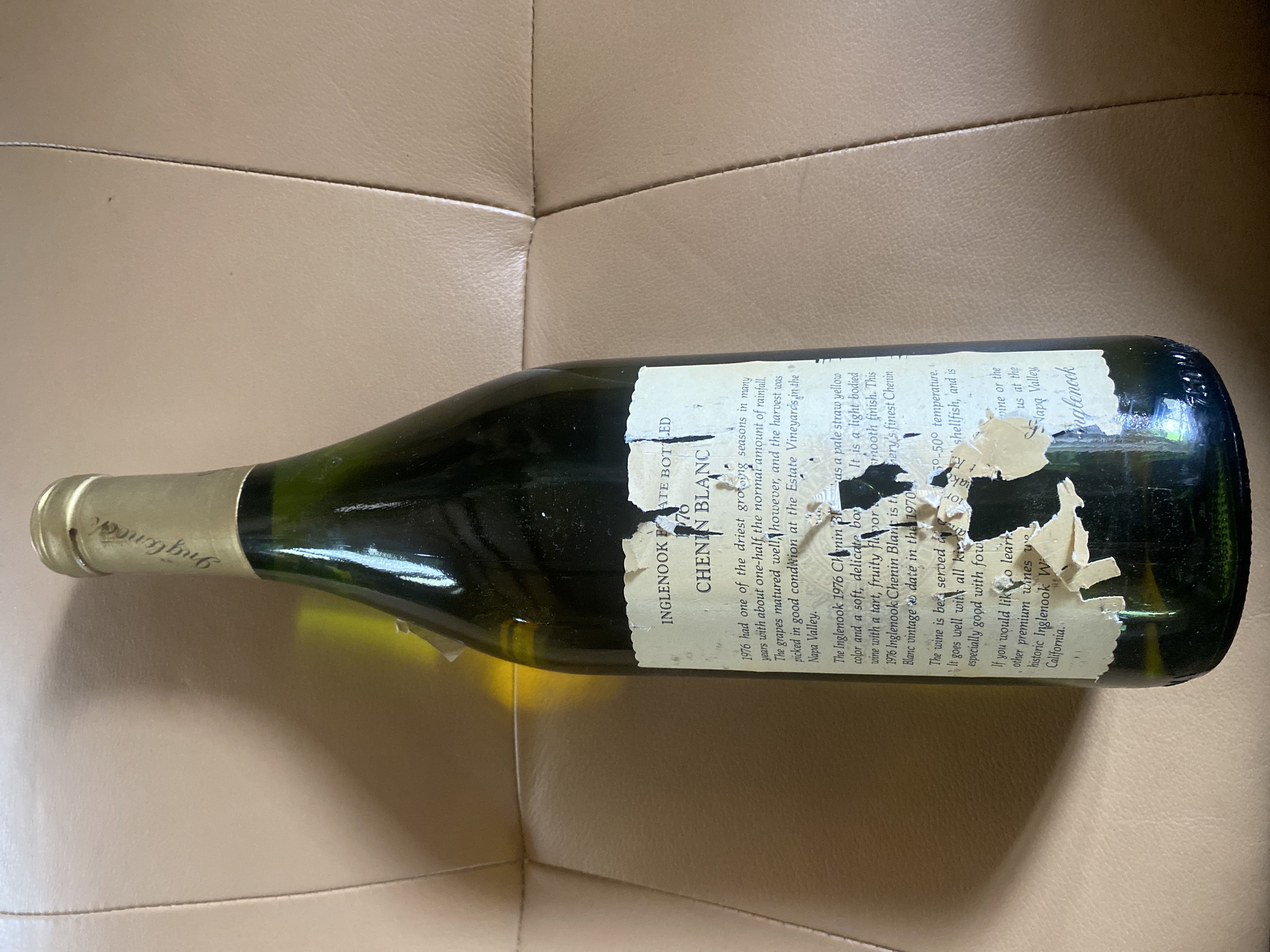 Inglewood Chenin Blanc - Inglenook Vineyards, Rutherford, Califirnia (750 mL) alcohol collectible - Main Image 2