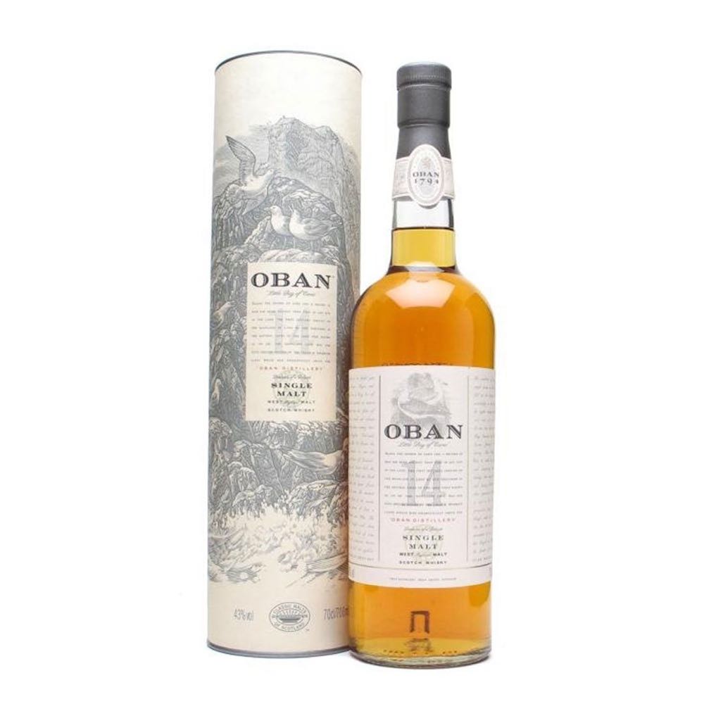 OBAN 14y Highland Single Malt Scotch Whisky - The Oban Distillery (700 mL) alcohol collectible [Barcode 5000281005447] - Main Image 3