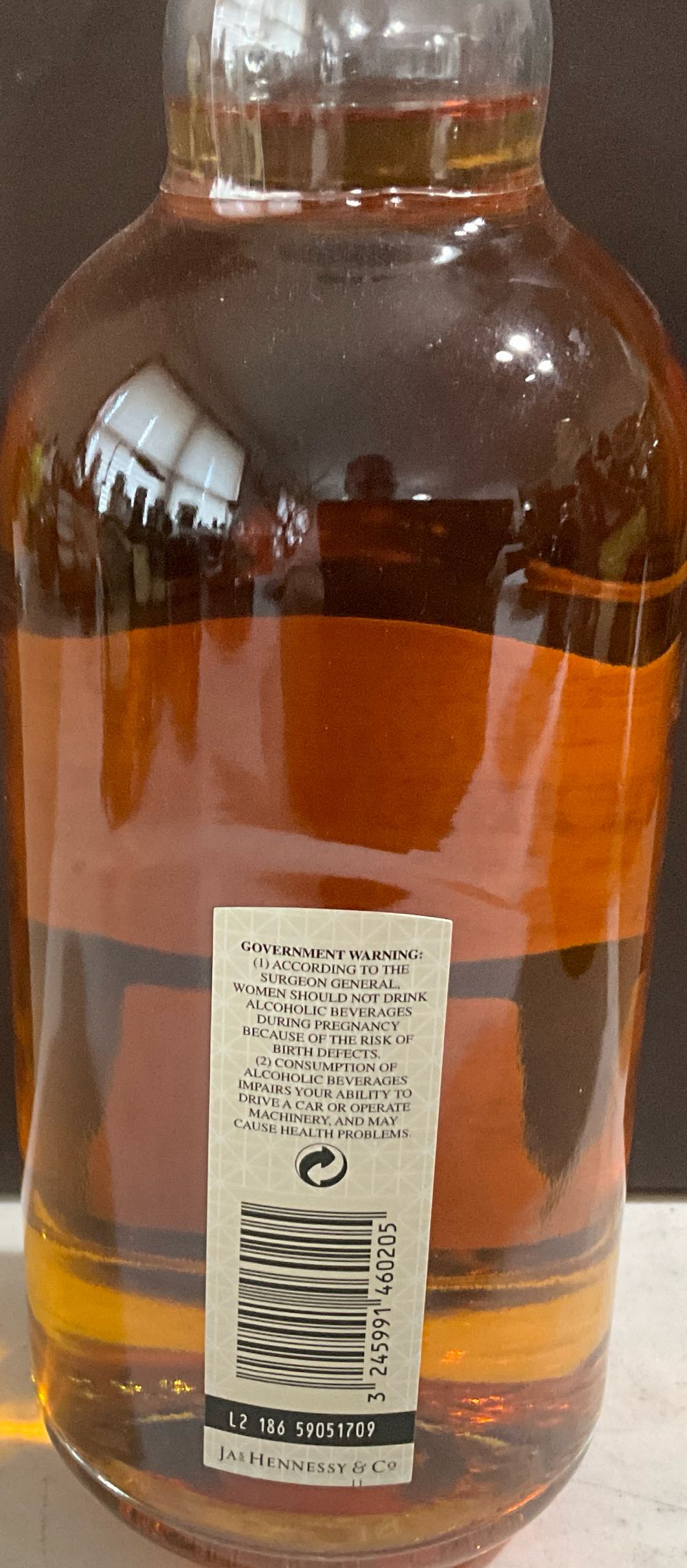 Hennessy Pure White Cognac - JAs Hennessy (750 mL) alcohol collectible [Barcode 3245991460205] - Main Image 2