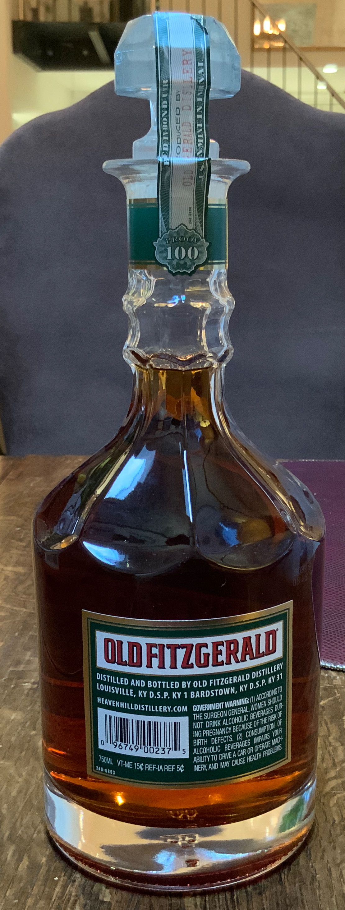 Old Fitzgerald 13 Yr - Old Fitzgerald Distillery (750 mL) alcohol collectible [Barcode 096749002375] - Main Image 2