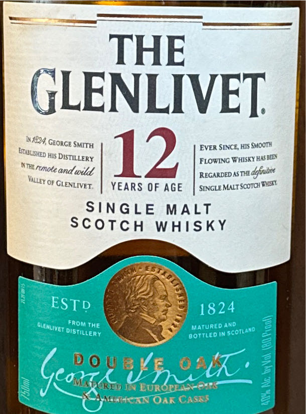 Glenlivet 12 - Double Oak - The Glenlivet Distillery (750 mL) alcohol collectible [Barcode 080432400630] - Main Image 2