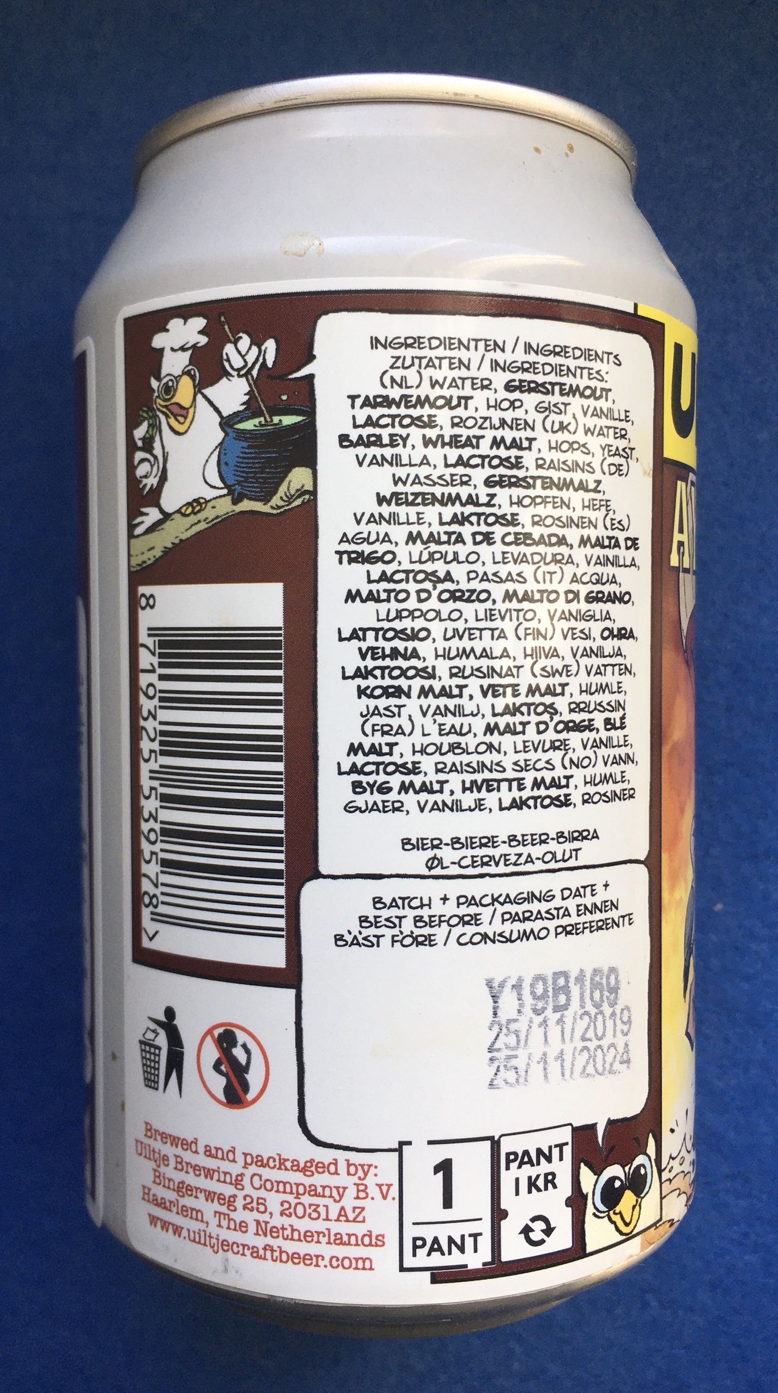 Aye Aye Captain! - Uiltje Brewing Company (330 mL) alcohol collectible [Barcode 8719325539578] - Main Image 4