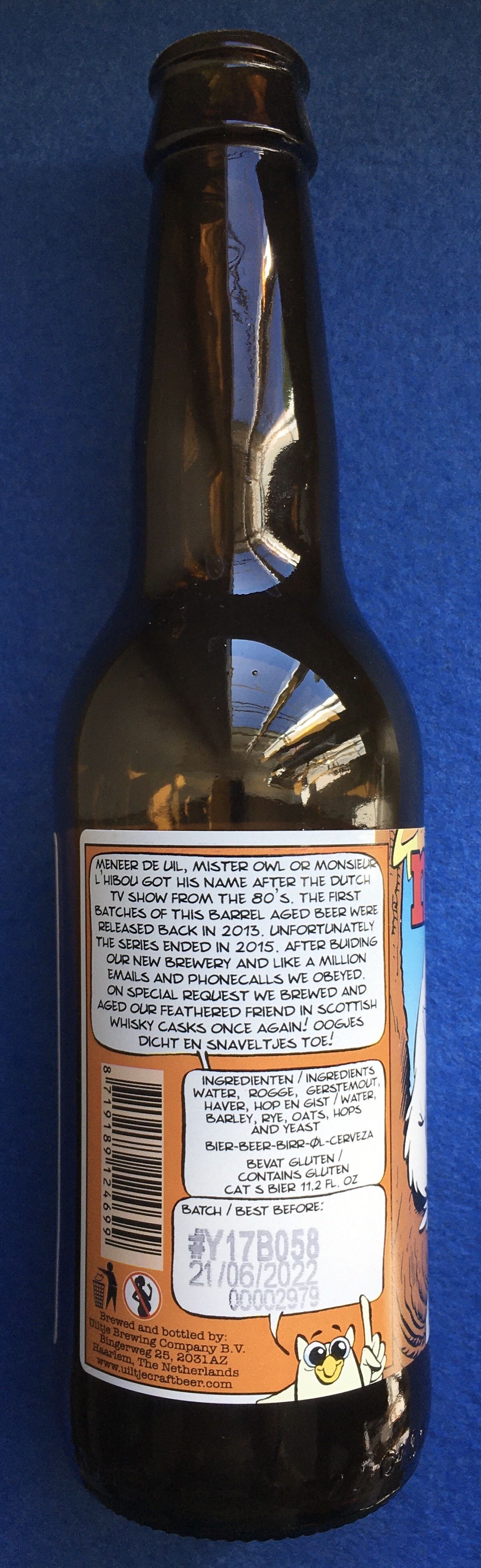 Meneer De Uil Isle Of Jura - Uiltje Brewing Company (330 mL) alcohol collectible [Barcode 8719189124699] - Main Image 4