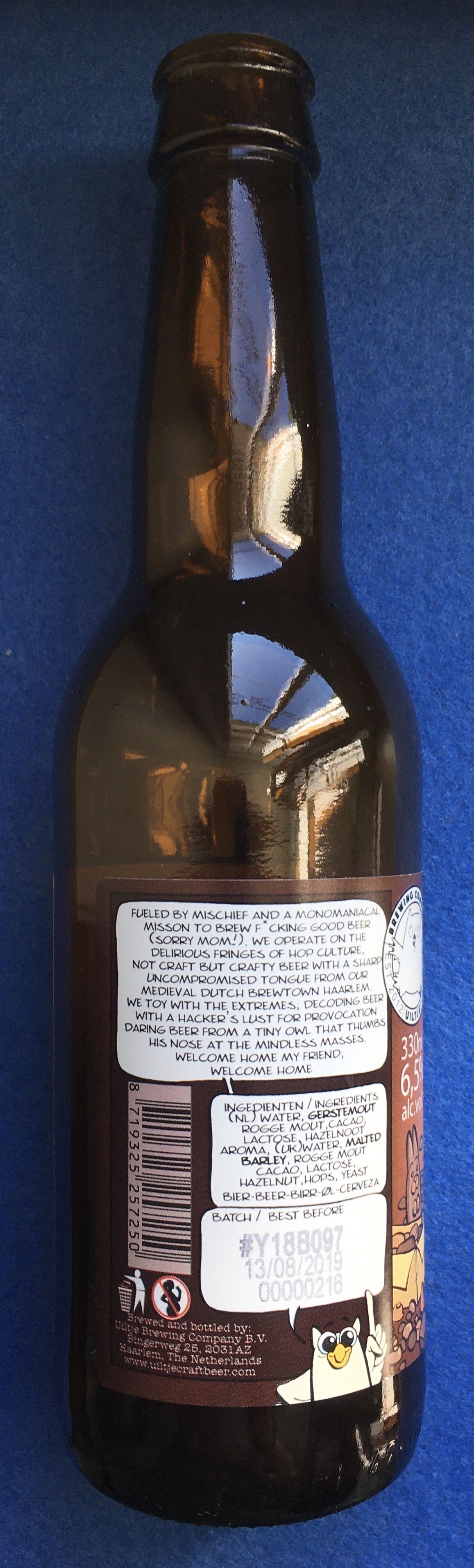 Bon-Bon-Bock - Uiltje Brewing Company (330 mL) alcohol collectible [Barcode 8719325257250] - Main Image 3