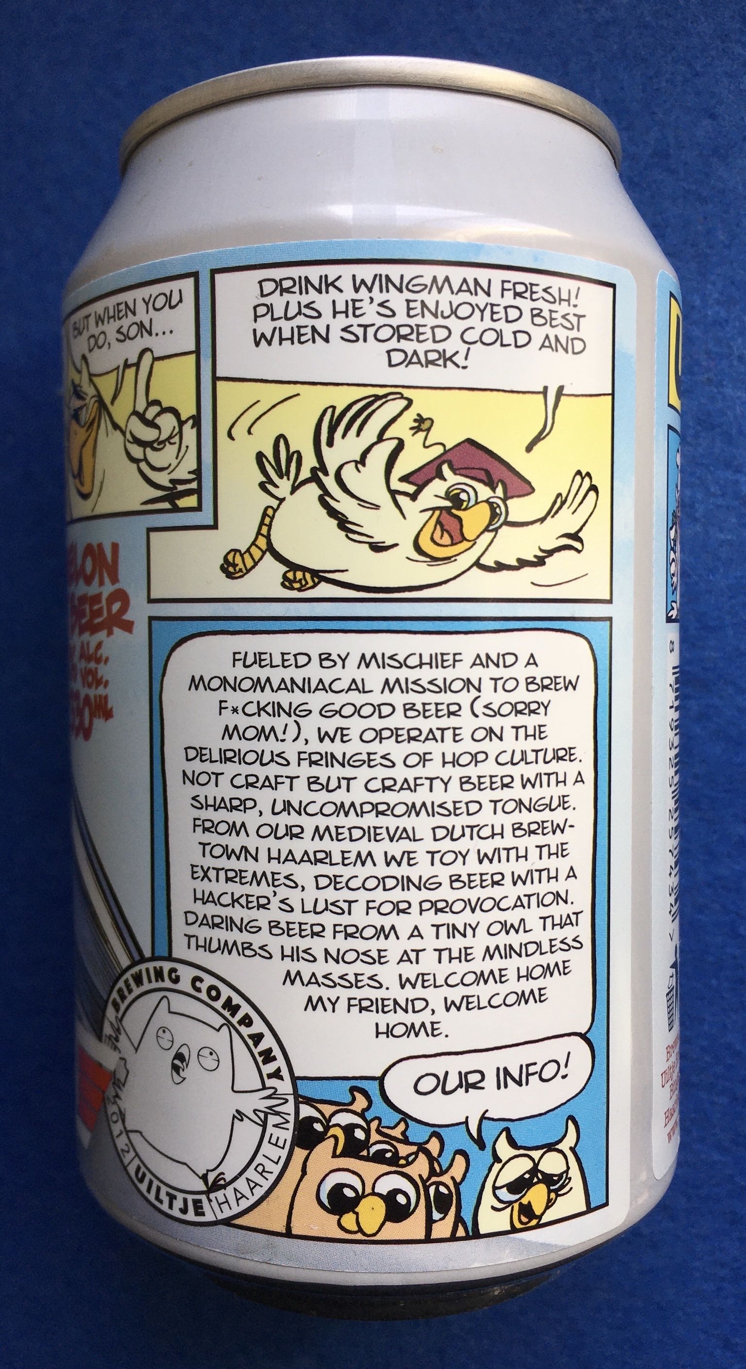 Wingman - Uiltje Brewing Company (330 mL) alcohol collectible [Barcode 8719325257434] - Main Image 3