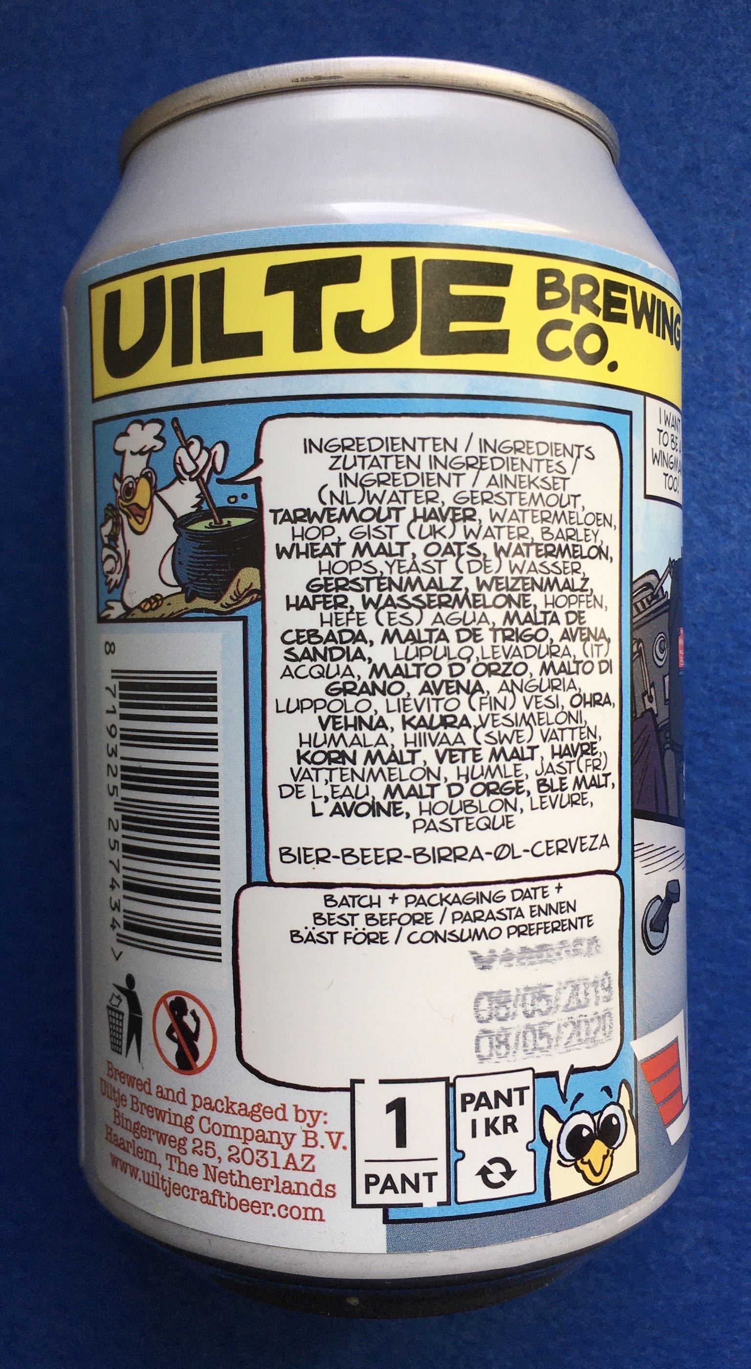 Wingman - Uiltje Brewing Company (330 mL) alcohol collectible [Barcode 8719325257434] - Main Image 4