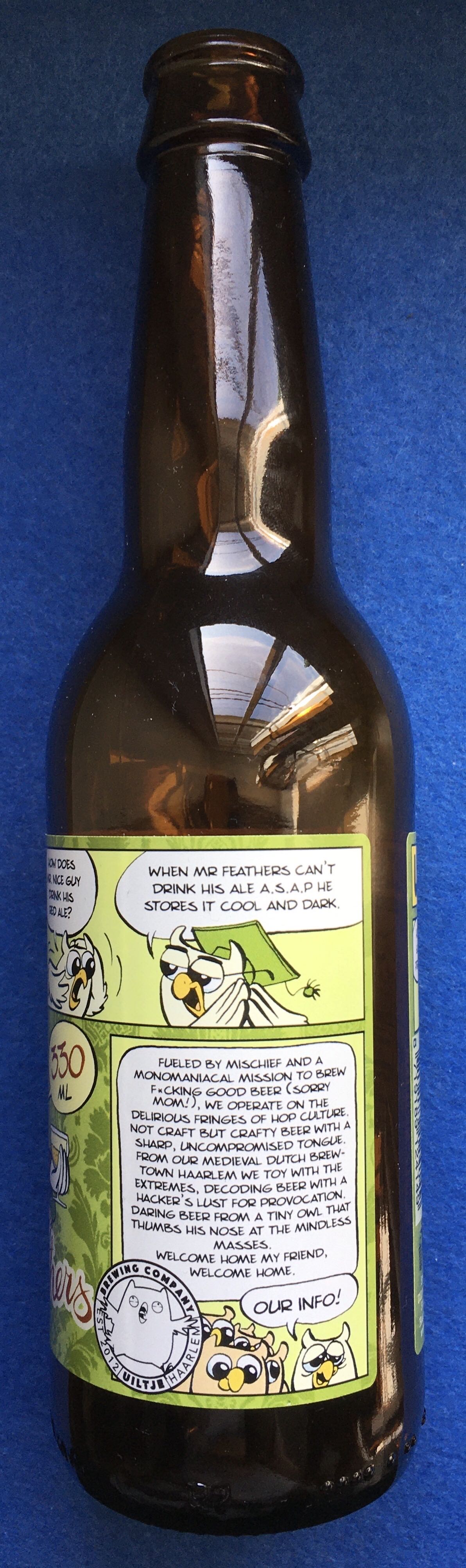 Mr Feathers - Uiltje Brewing Company (330 mL) alcohol collectible [Barcode 8719189124149] - Main Image 3