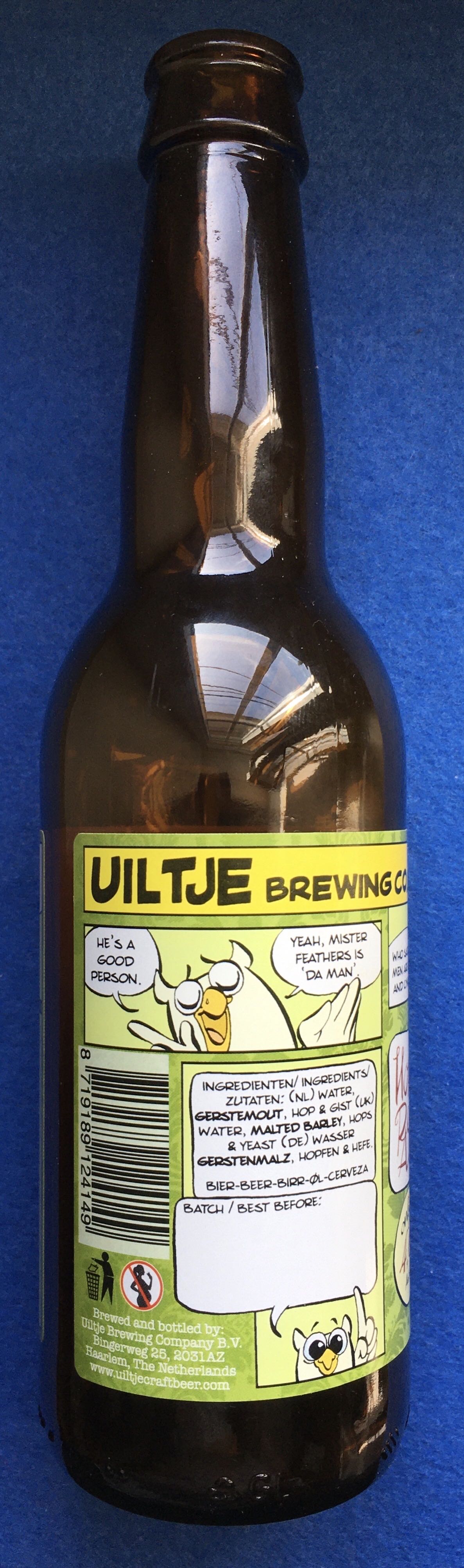 Mr Feathers - Uiltje Brewing Company (330 mL) alcohol collectible [Barcode 8719189124149] - Main Image 4