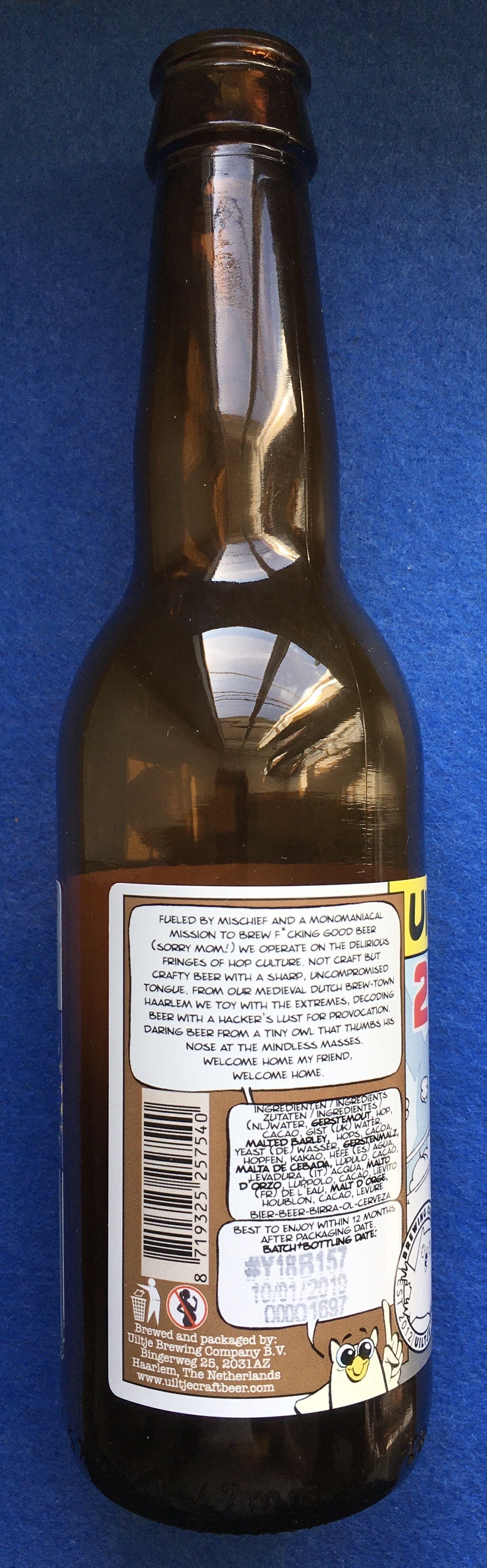 2 Hour Drive - Uiltje Brewing Company (330 mL) alcohol collectible [Barcode 8719325257540] - Main Image 3