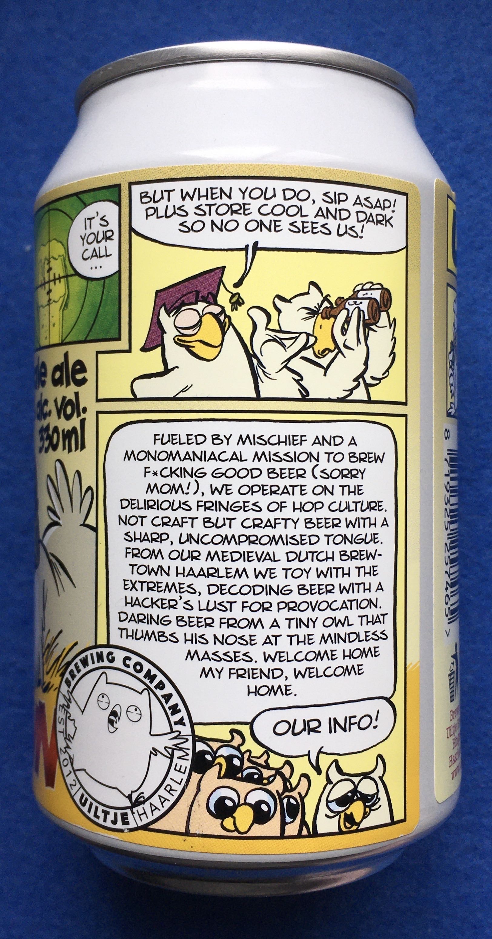 Trackdown - Uiltje Brewing Company (330 mL) alcohol collectible [Barcode 8719325257465] - Main Image 3