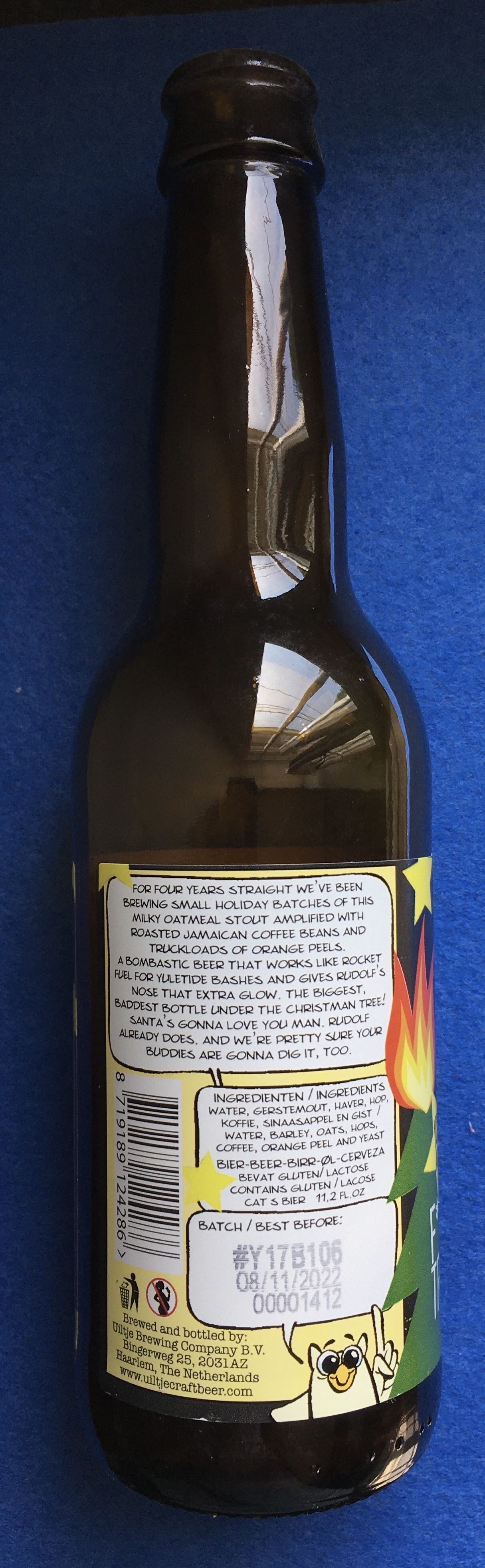 F*ck The Christmas Tree Is On Fire!!! - Uiltje Brewing Company (330 mL) alcohol collectible [Barcode 8719189124286] - Main Image 4