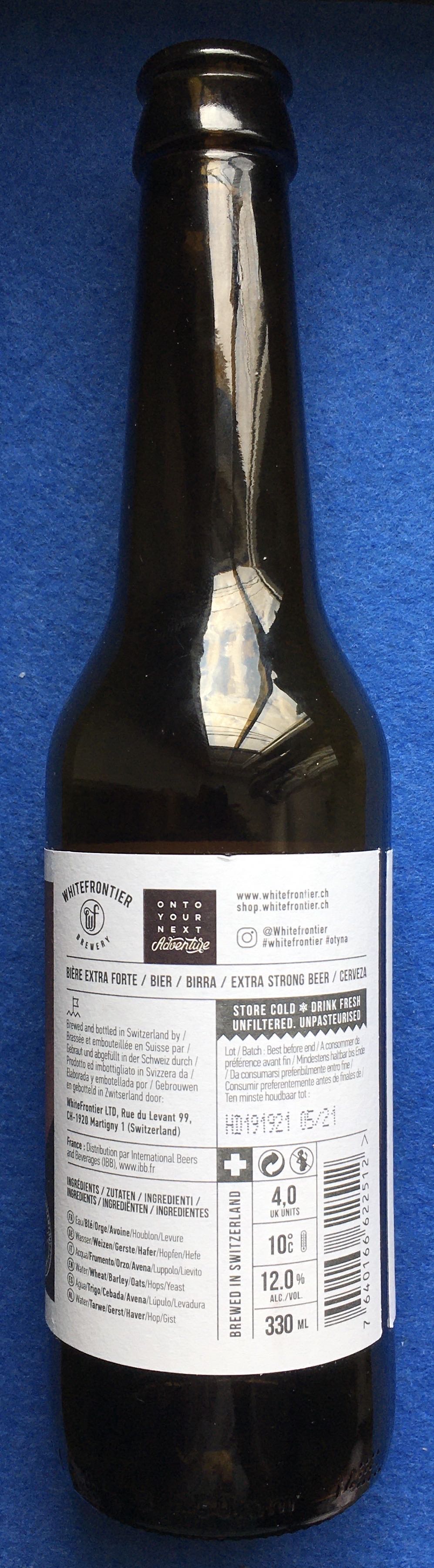 Cowl - Whitefrontier (330 mL) alcohol collectible [Barcode 7640166622512] - Main Image 3