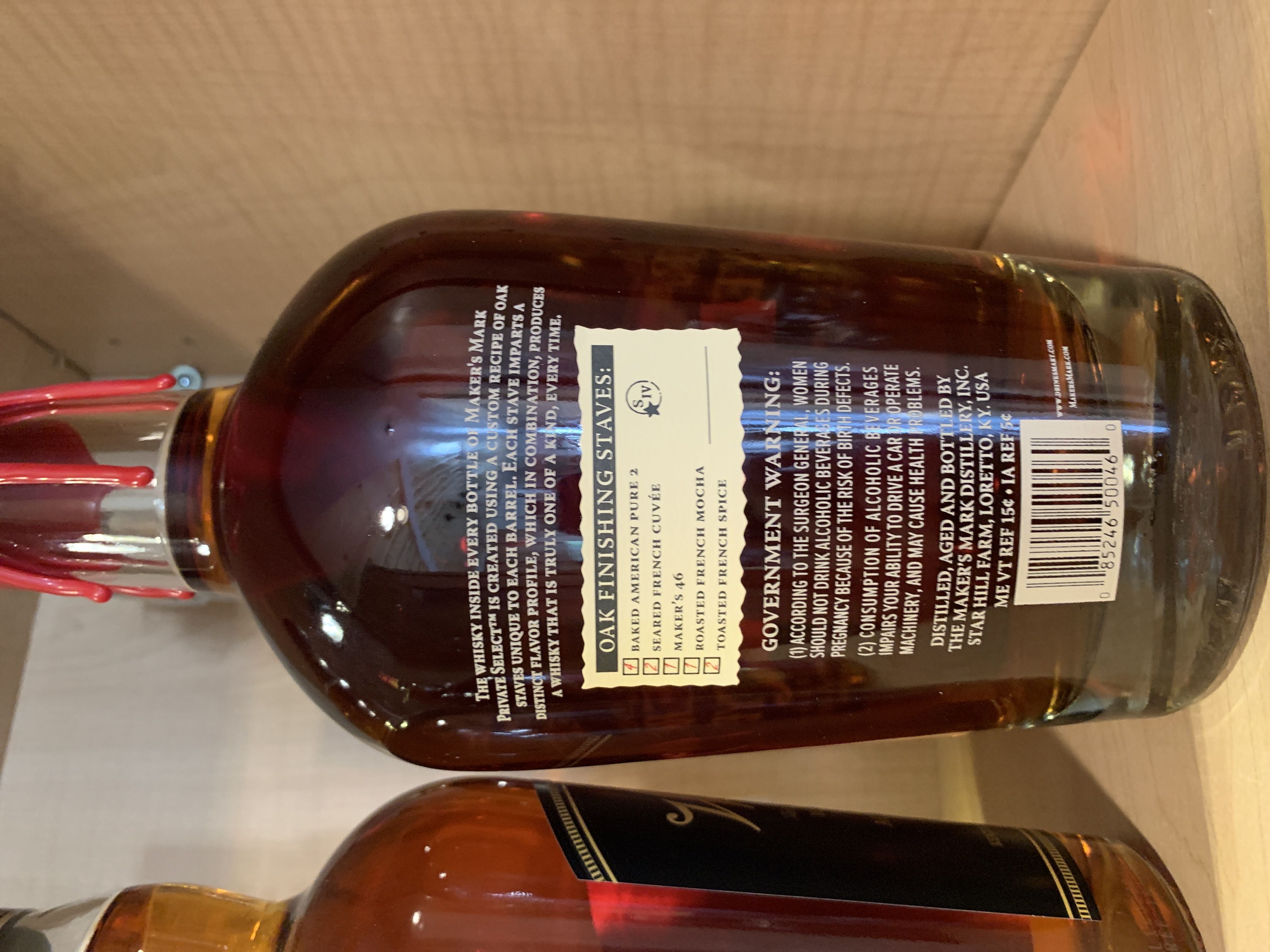 Makers Mark SMA Fund Raiser - Makers Mark Distillery, Inc. (750 mL) alcohol collectible - Main Image 2