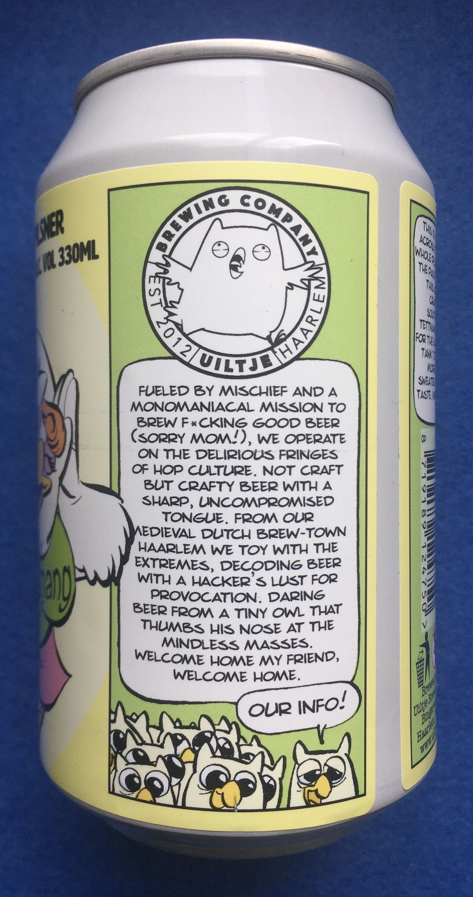 Tettnang Green Tank Top - Uiltje Brewing Company (330 mL) alcohol collectible [Barcode 8719189124750] - Main Image 3