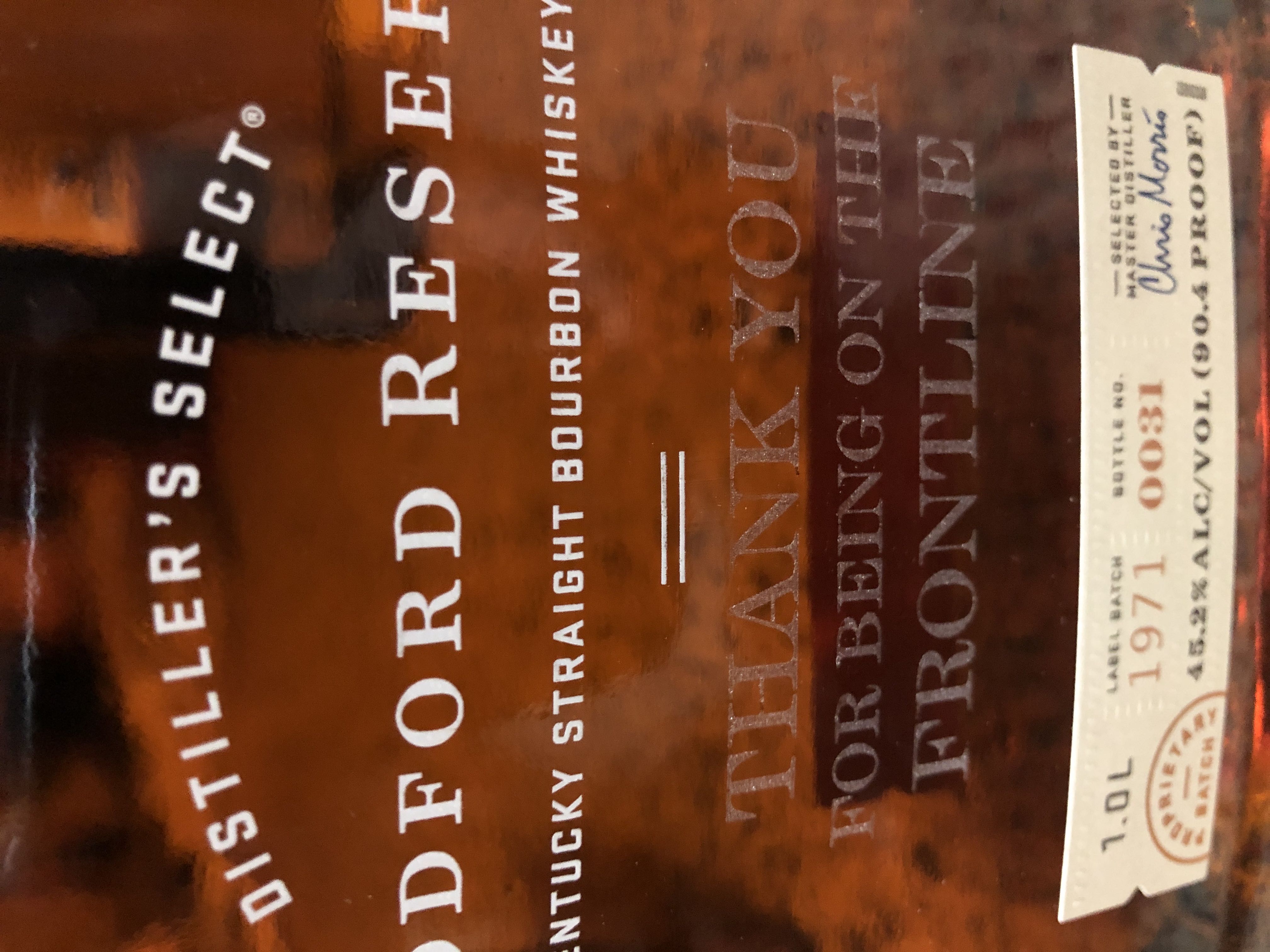 Woodford Reserve Distillers Select - Woodford Reserve Distillery (1 L) alcohol collectible [Barcode 110363] - Main Image 2