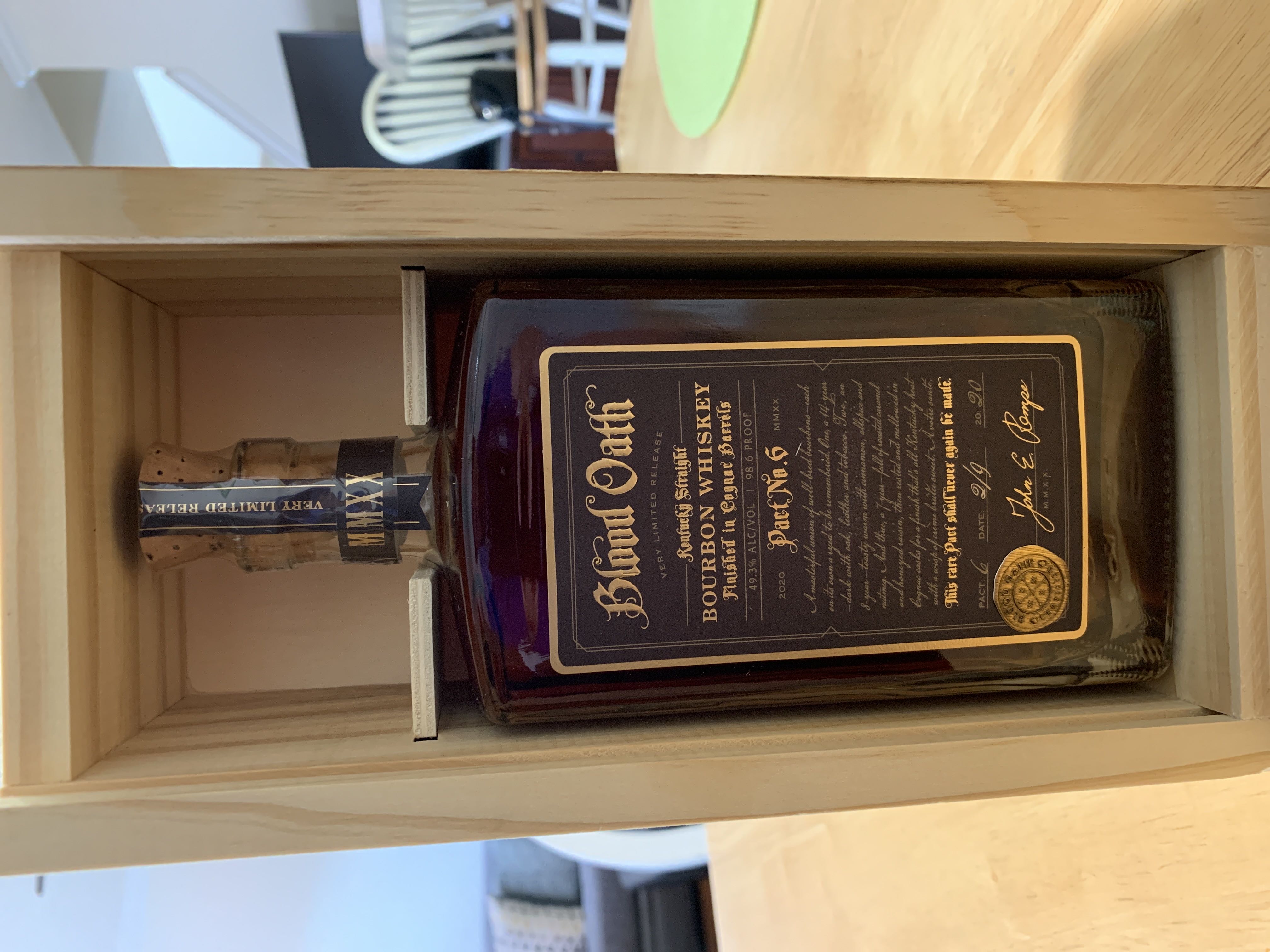 Blood Oath “Pact 6” 2020 - Lux Row (750 mL) alcohol collectible [Barcode 088352134833] - Main Image 4