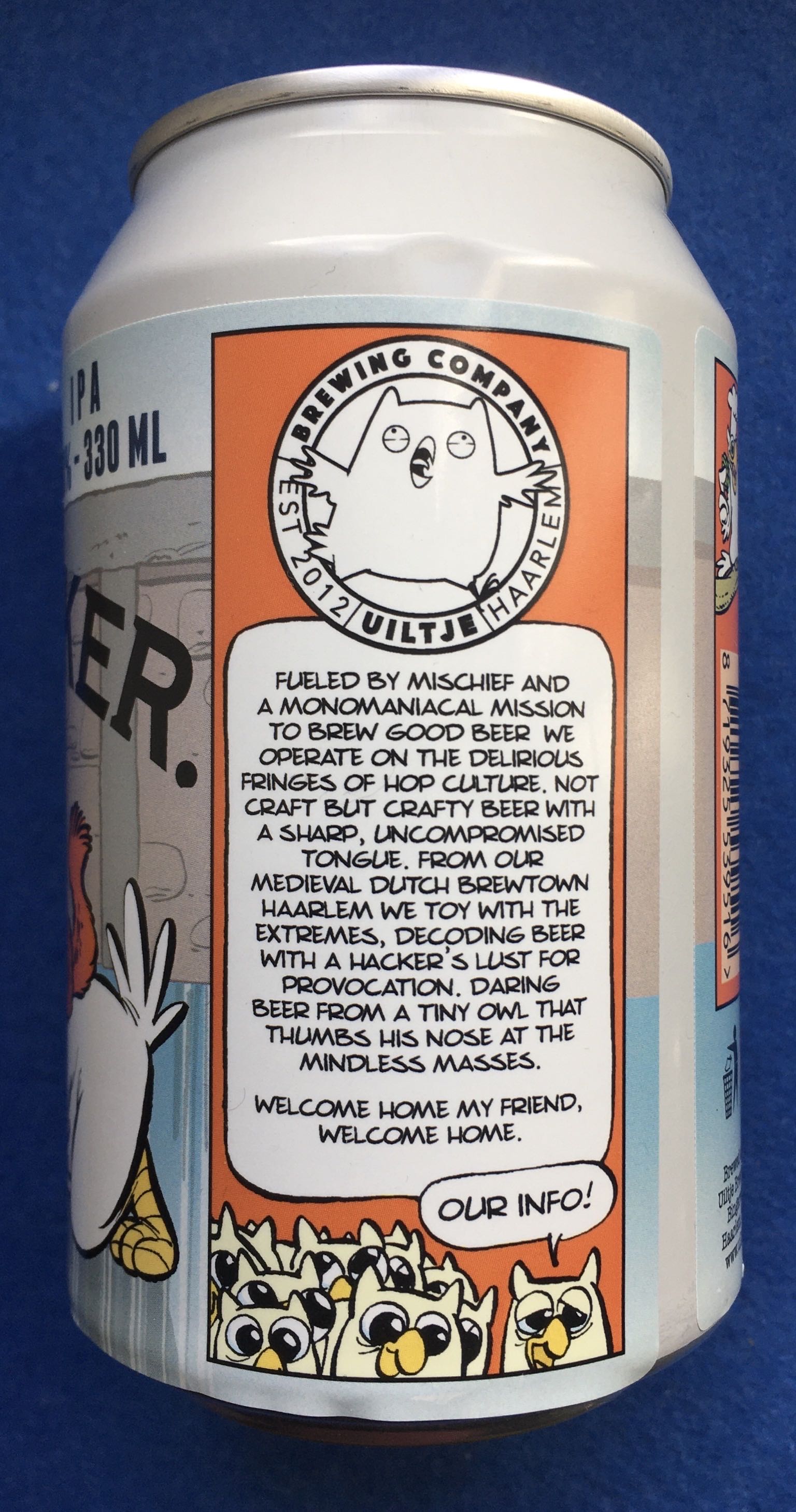 De Ysbreeker - Uiltje Brewing Company (330 mL) alcohol collectible [Barcode 8719325539516] - Main Image 3