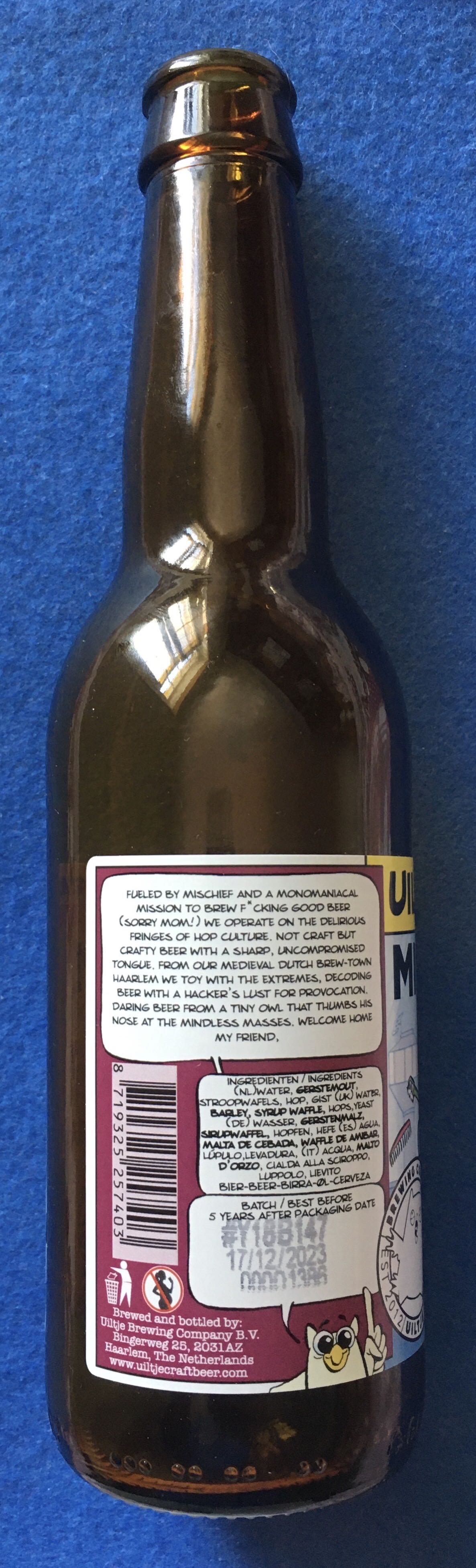 Mind Your Step! Stroopwafel Edition - Uiltje Brewing Company (330 mL) alcohol collectible [Barcode 8719325257403] - Main Image 3