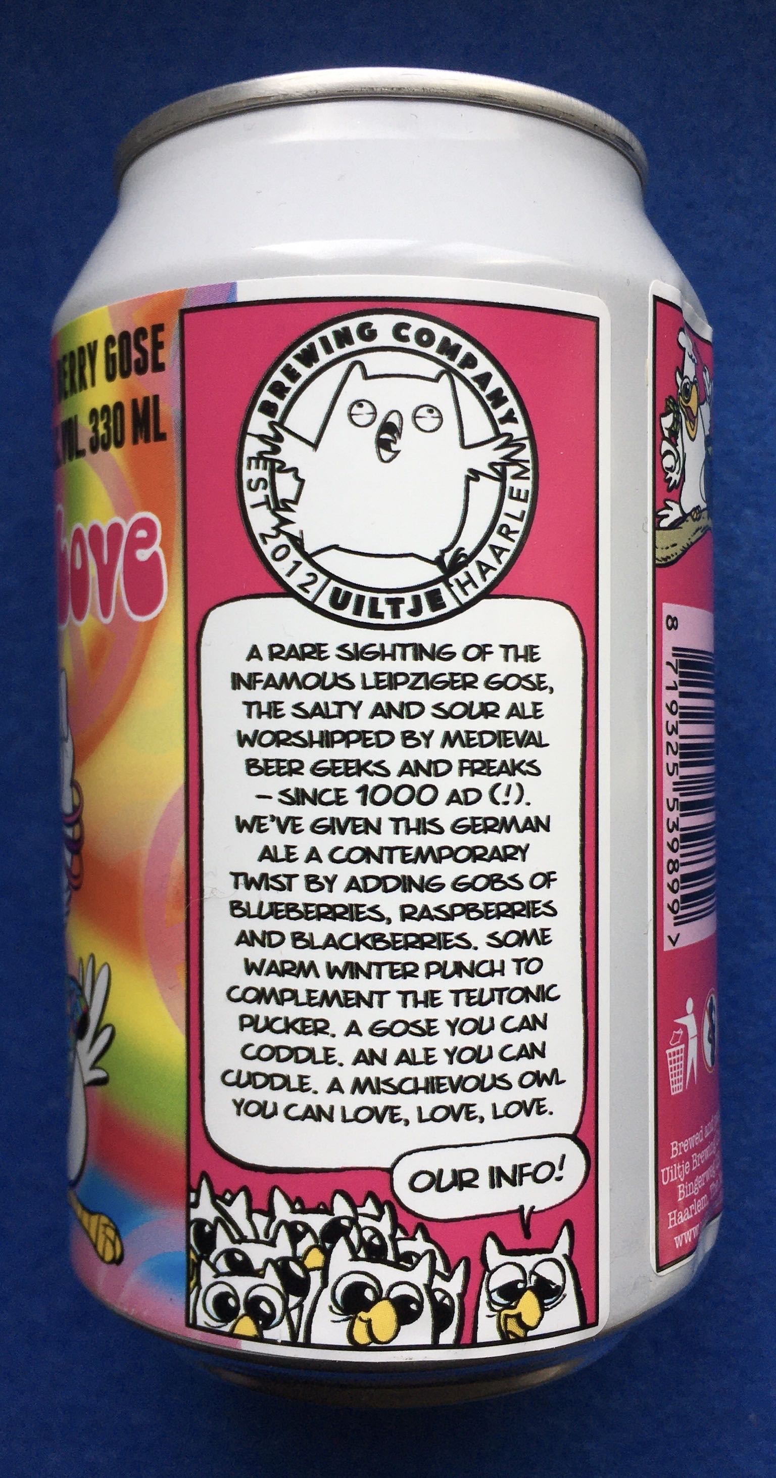 Owl You Need Is Love - Uiltje Brewing Company (330 mL) alcohol collectible [Barcode 8719325539899] - Main Image 3