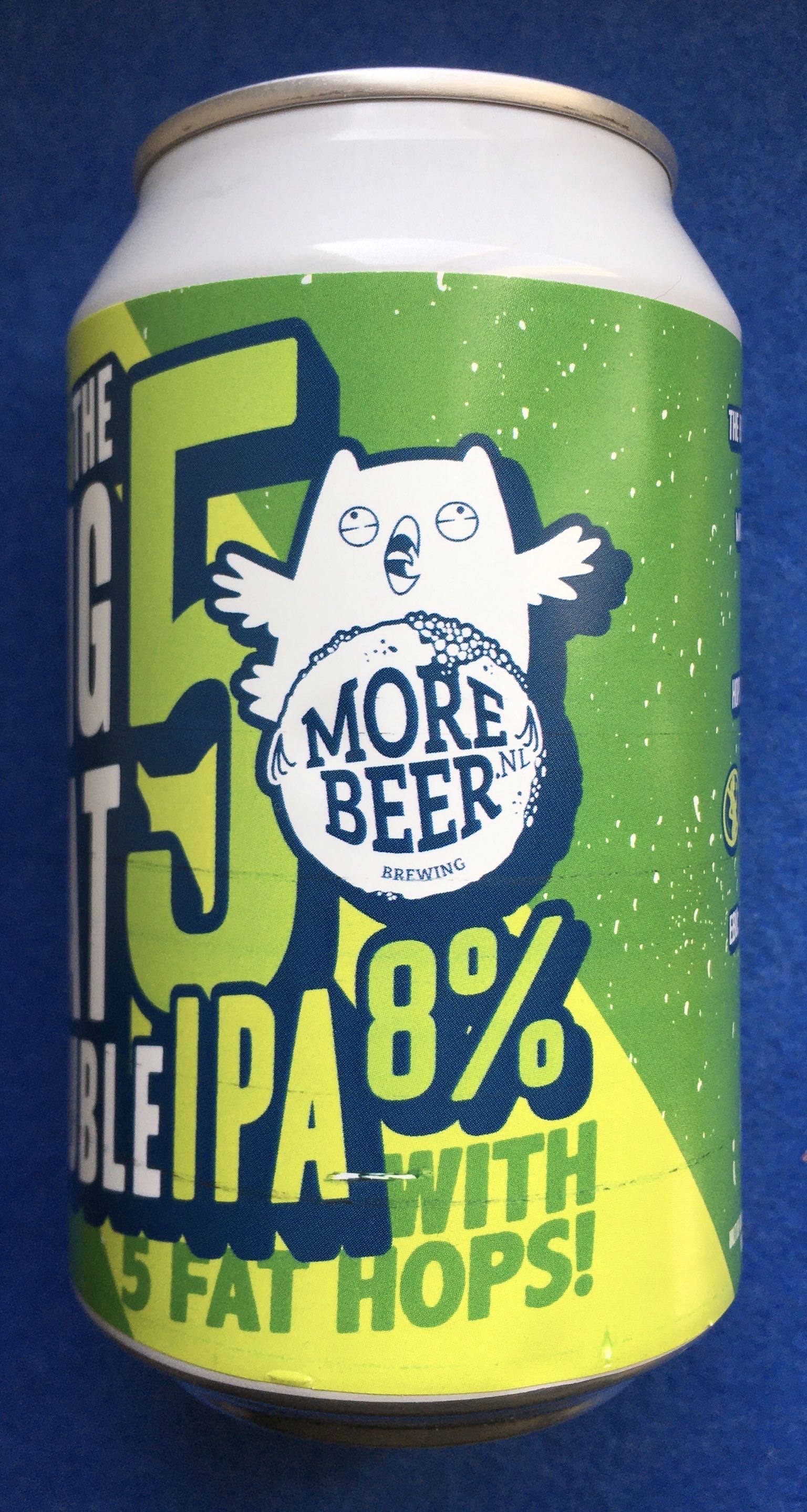 The Big Fat Double 5 Dipa - Uiltje Brewing Company (330 mL) alcohol collectible [Barcode 8717953156419] - Main Image 2