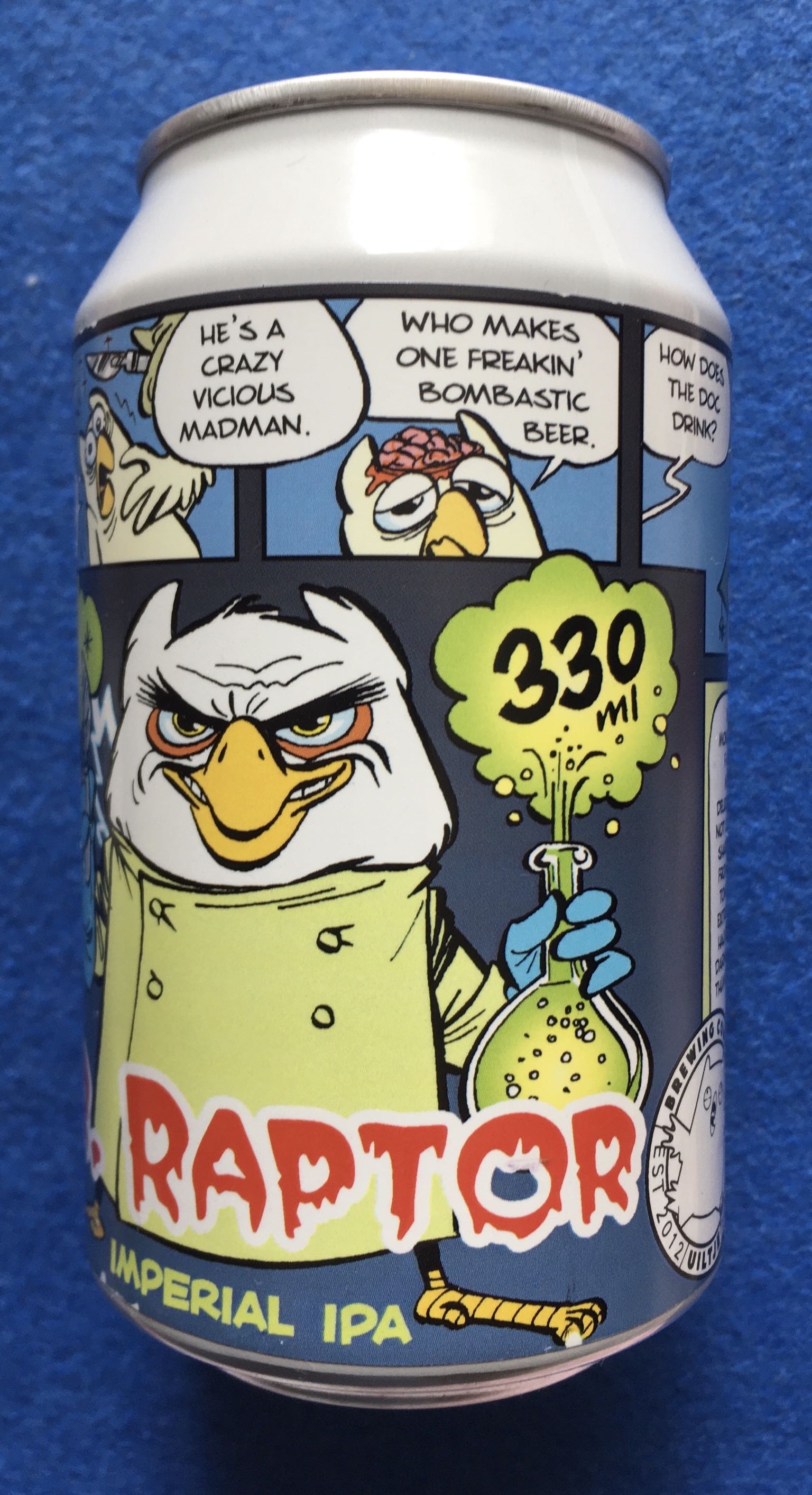 Dr. Raptor - Uiltje Brewing Company (330 mL) alcohol collectible [Barcode 8719325257502] - Main Image 2