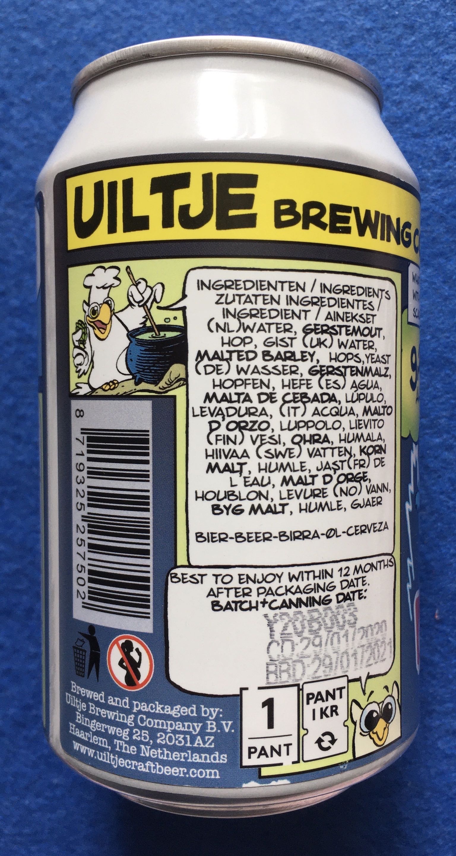 Dr. Raptor - Uiltje Brewing Company (330 mL) alcohol collectible [Barcode 8719325257502] - Main Image 4