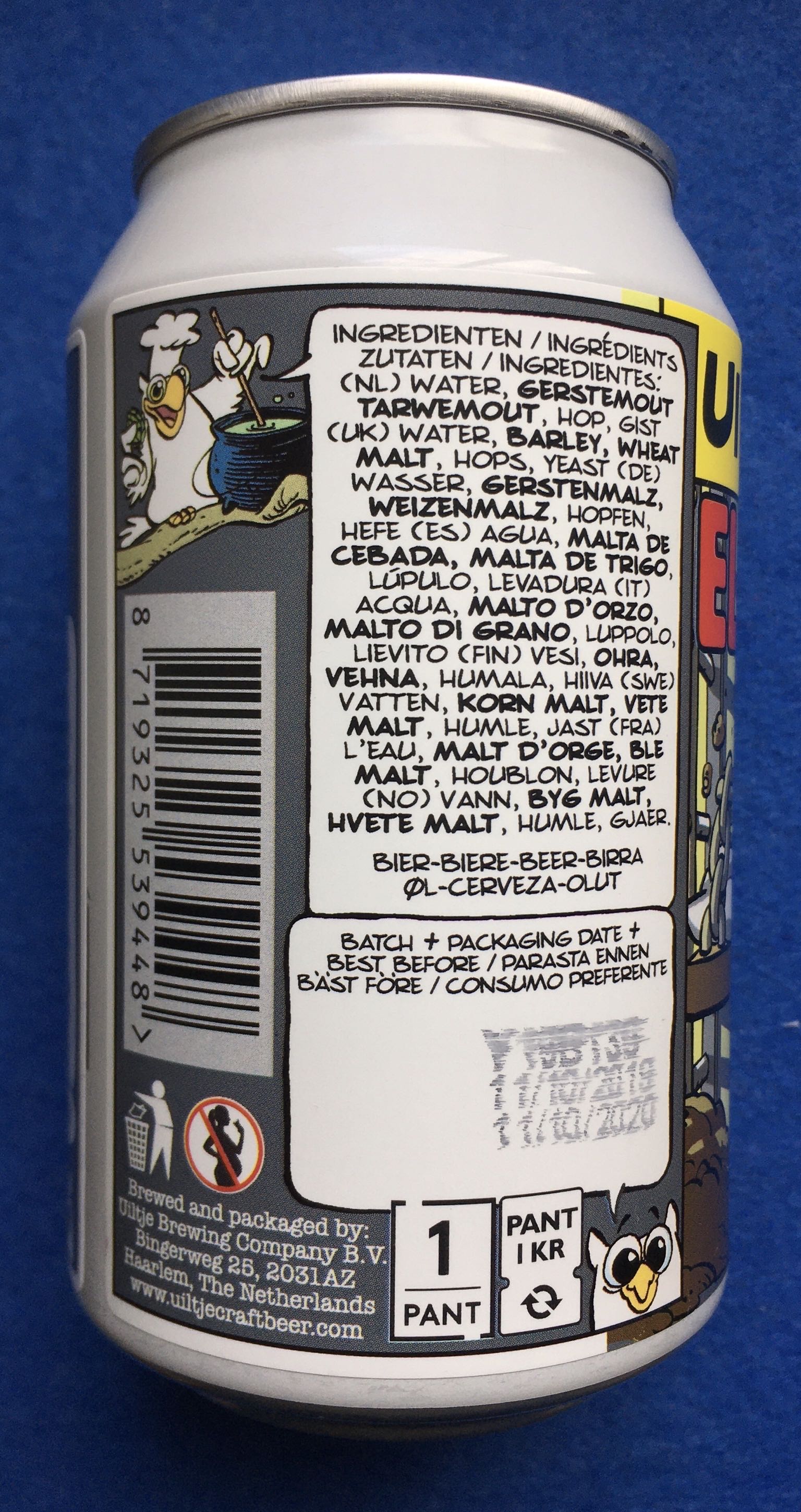 El Chapo - Uiltje Brewing Company (330 mL) alcohol collectible [Barcode 8719325539448] - Main Image 4