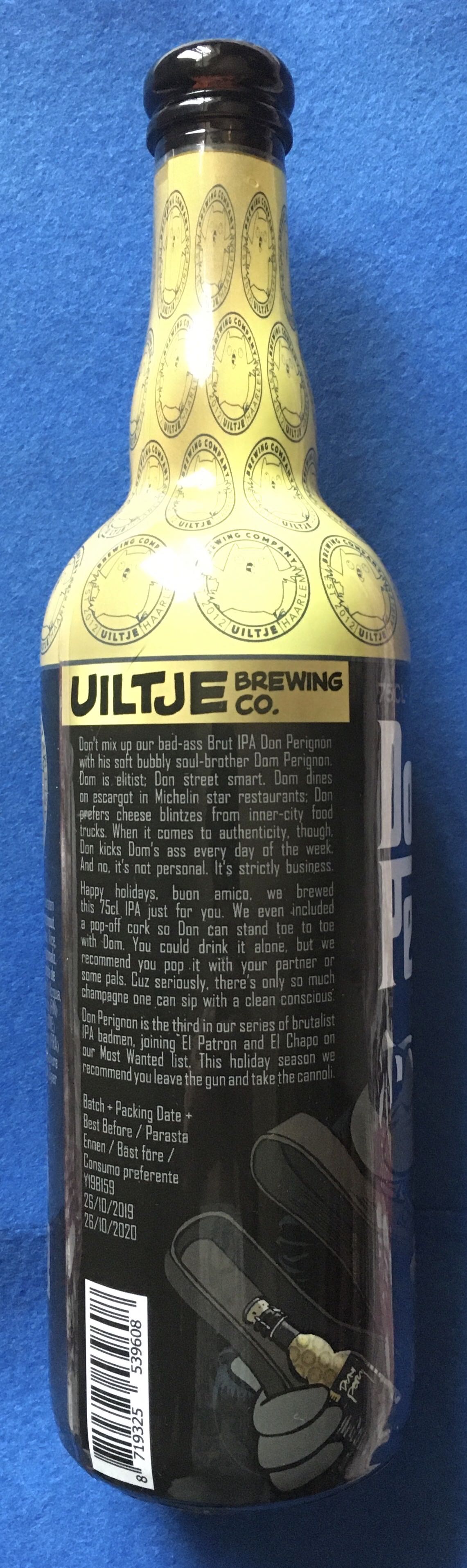 Don Perignon - Uiltje Brewing Company (750 mL) alcohol collectible [Barcode 8719325539608] - Main Image 3