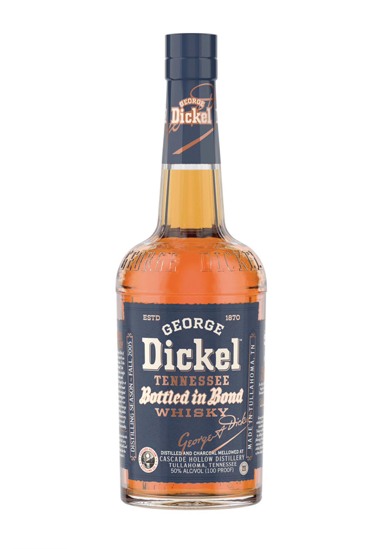 George Dickel Bottled In Bond - Cascade Hollow Distillery (750 mL) alcohol collectible [Barcode 082000790976] - Main Image 1