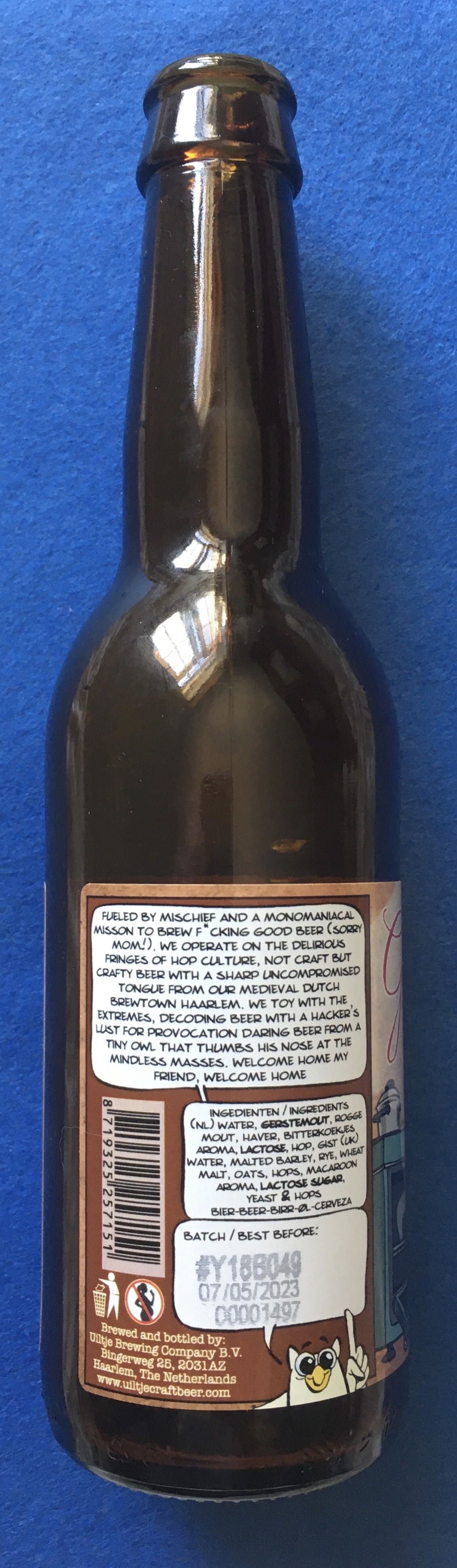 Grandma’s Cooking Recipes Vol.4 - Uiltje Brewing Company (330 mL) alcohol collectible [Barcode 8719325257151] - Main Image 3