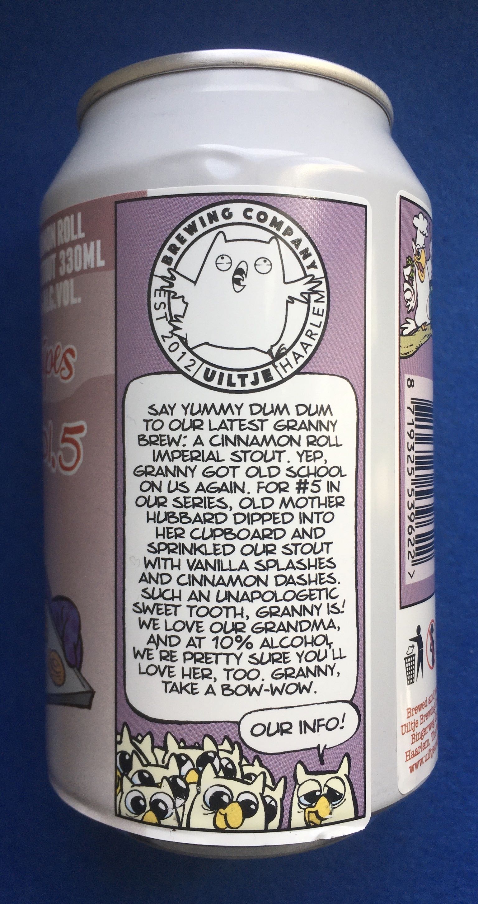 Grandma’s Cooking Recipes Vol.5 - Uiltje Brewing Company (330 mL) alcohol collectible [Barcode 8719325539622] - Main Image 3