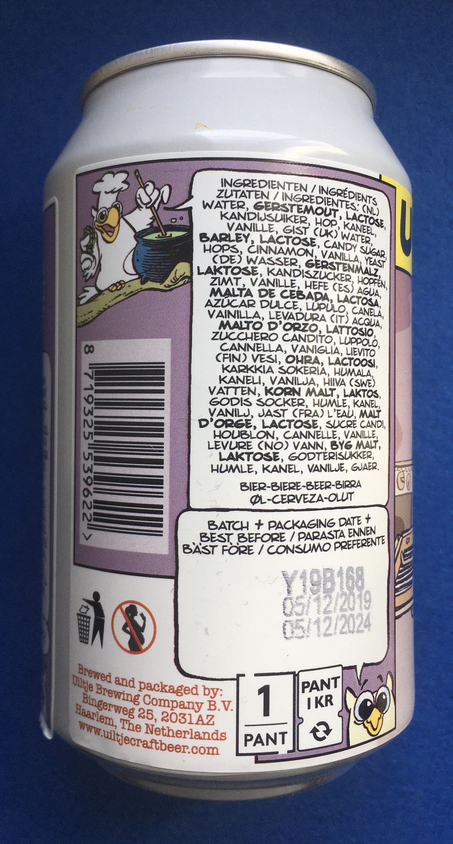 Grandma’s Cooking Recipes Vol.5 - Uiltje Brewing Company (330 mL) alcohol collectible [Barcode 8719325539622] - Main Image 4