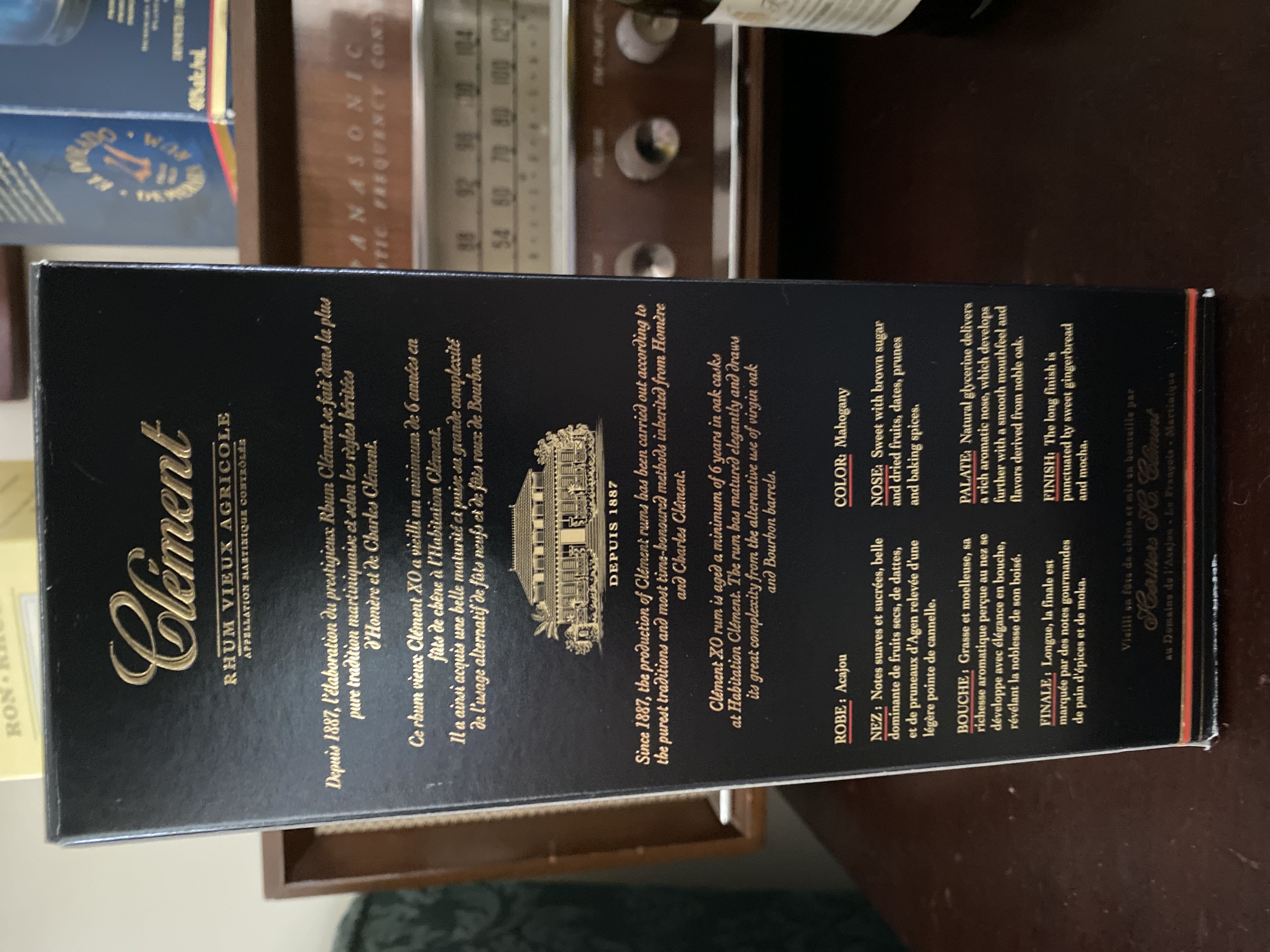 Clement XO - Héretiers H. Clément (750 mL) alcohol collectible [Barcode 3107460004535] - Main Image 2