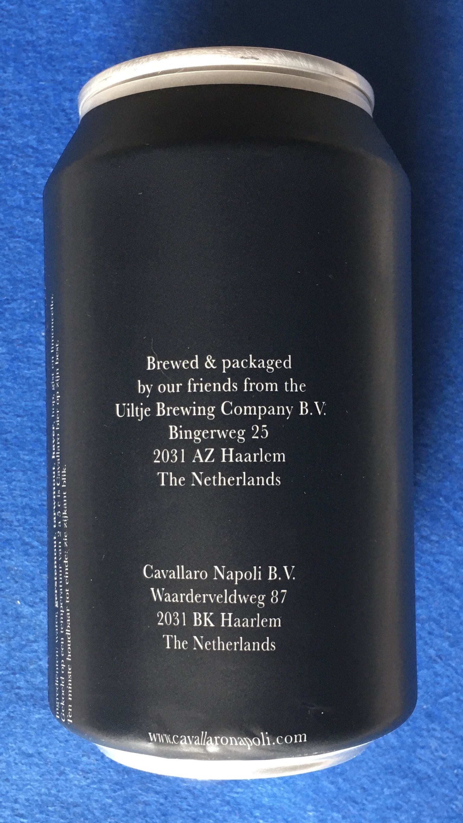 Cavallaro Napoli Birra Superiore - Uiltje Brewing Company (330 mL) alcohol collectible [Barcode 8719325539424] - Main Image 2
