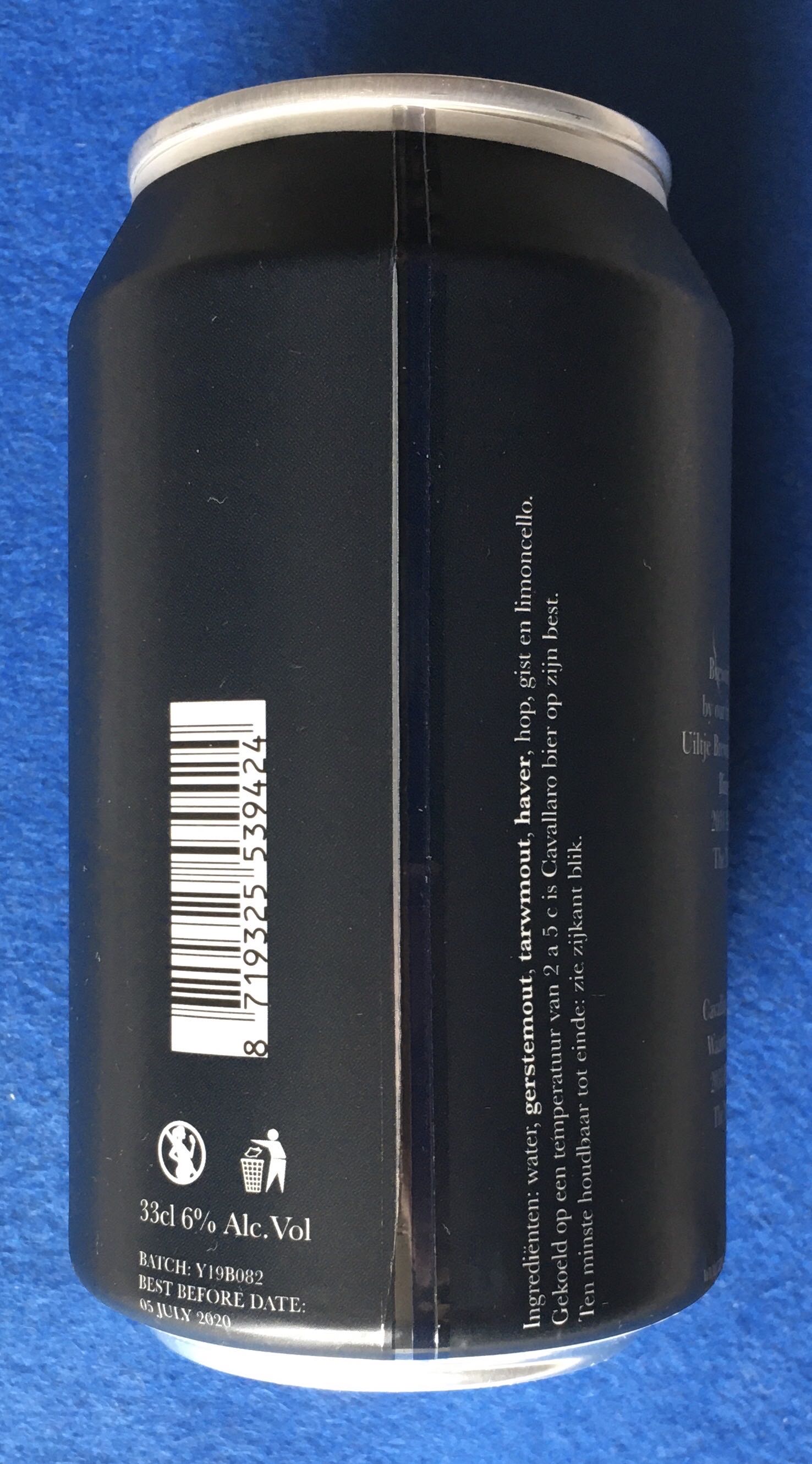 Cavallaro Napoli Birra Superiore - Uiltje Brewing Company (330 mL) alcohol collectible [Barcode 8719325539424] - Main Image 3