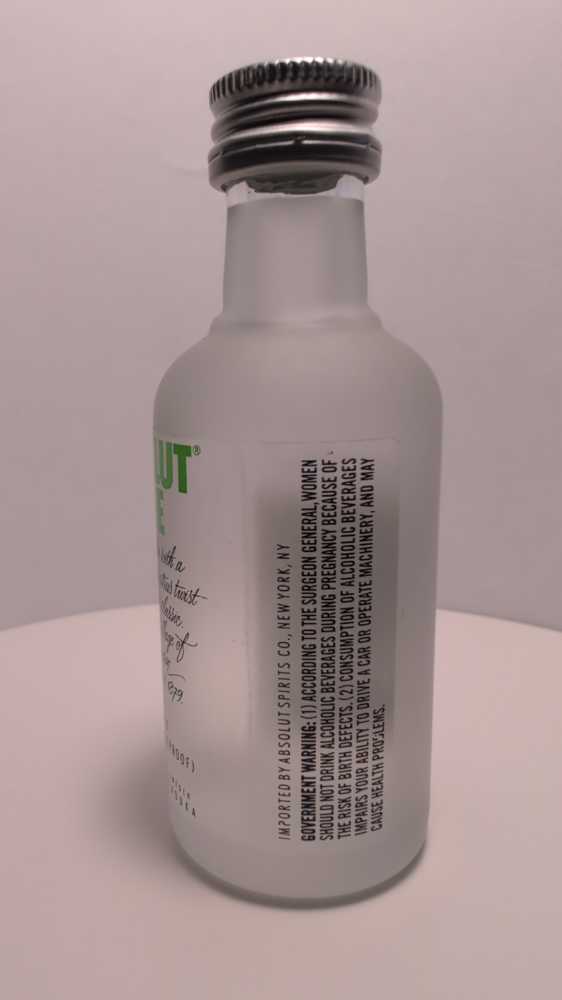Absolut Vodka Lime - Absolut Spirits Co. (50 mL) alcohol collectible [Barcode 835229010253] - Main Image 4