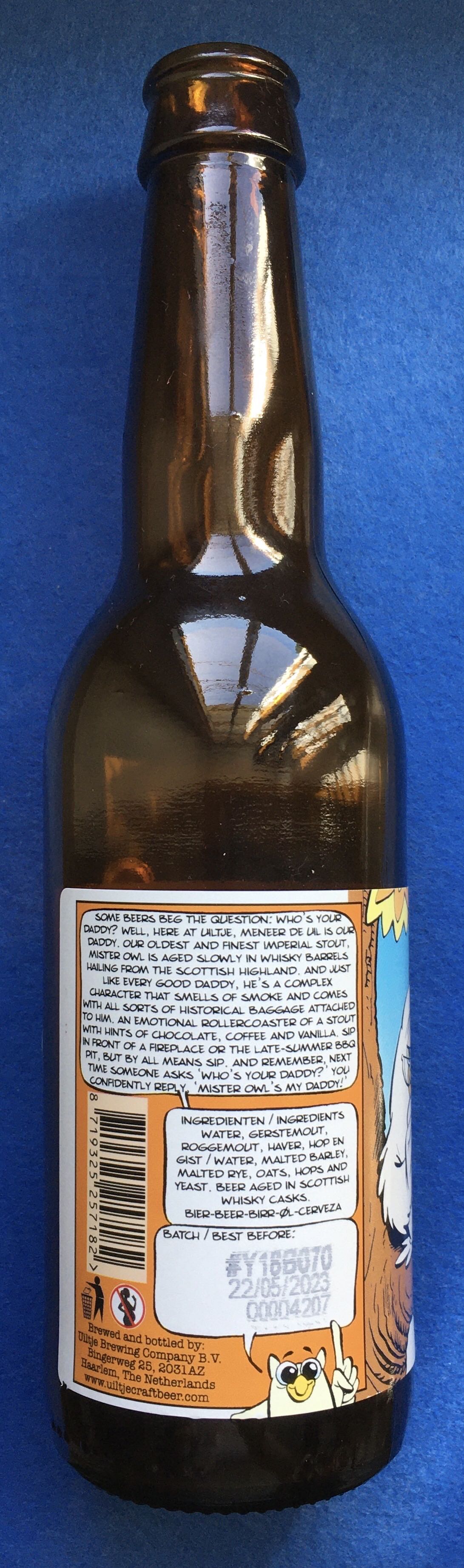 Meneer De Uil Auchentoshan - Uiltje Brewing Company (330 mL) alcohol collectible [Barcode 8719325257182] - Main Image 4