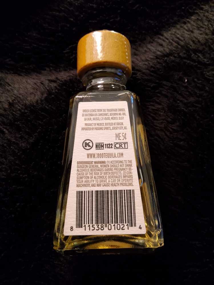 1800 Reposado Tequila - Ex Hacienda Los Camichines (50 mL) alcohol collectible [Barcode 811538010214] - Main Image 3