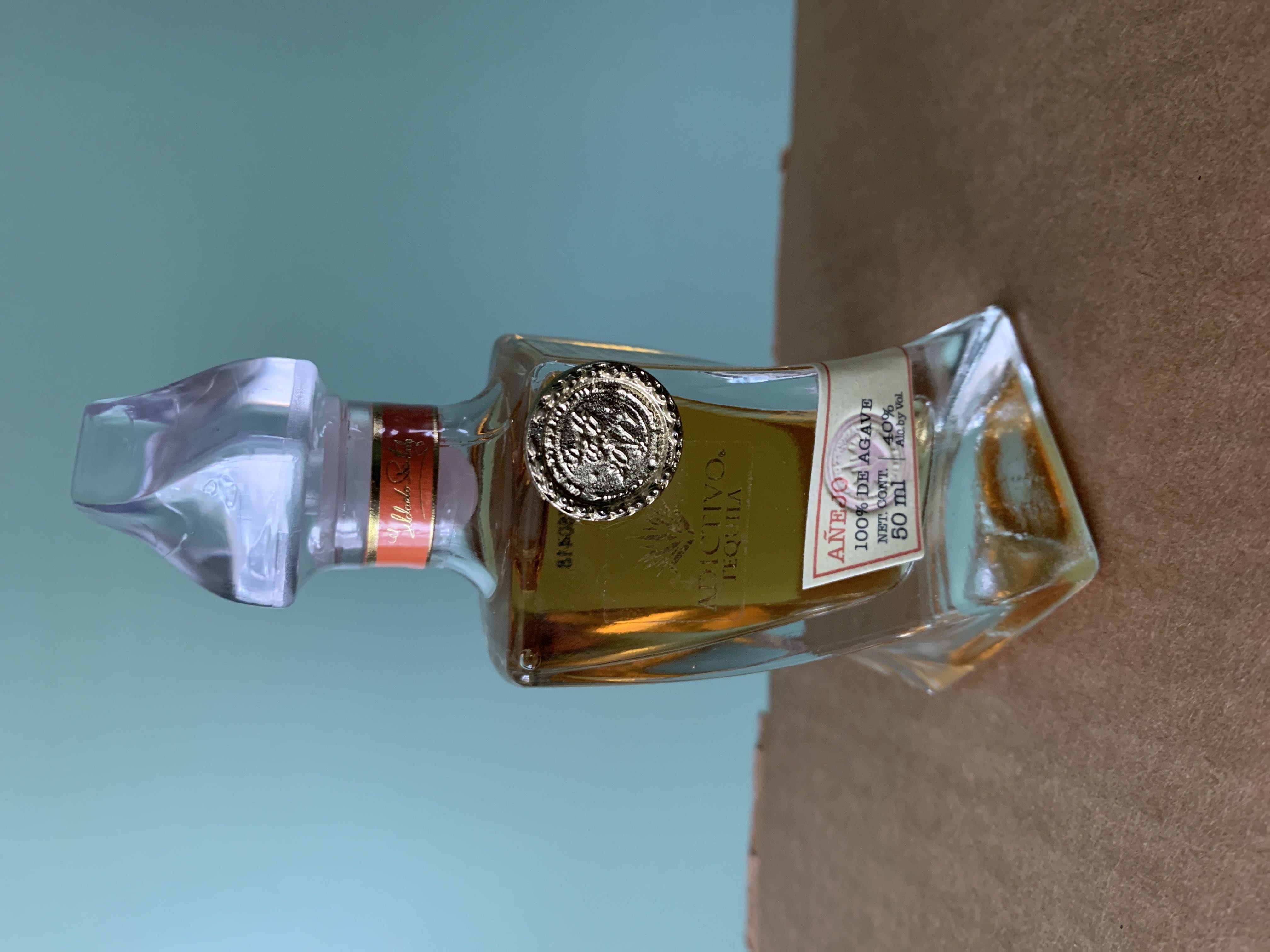 Adictivo Tequila Anejo  (50 mL) alcohol collectible - Main Image 1