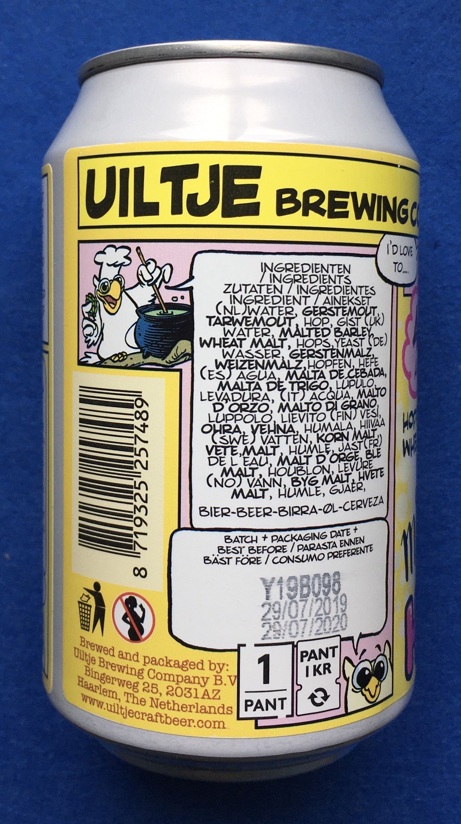 Miss Hooter - Uiltje Brewing Company (330 mL) alcohol collectible [Barcode 8719325257489] - Main Image 4