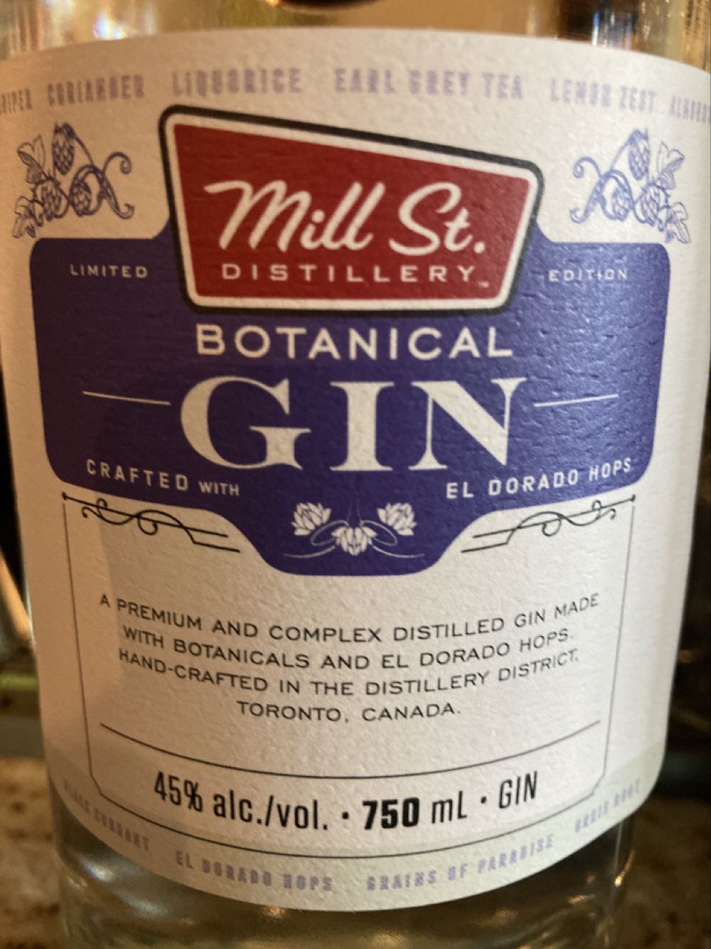 Mill Street - Botanical - Mill Street (750 mL) alcohol collectible [Barcode 855315005192] - Main Image 2