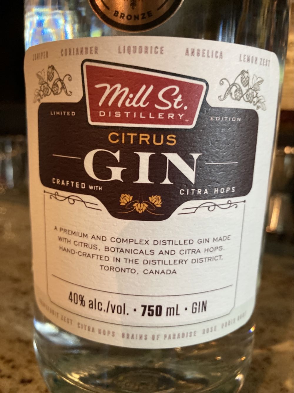 Mill St. - Citrus  alcohol collectible [Barcode 855315005185] - Main Image 2