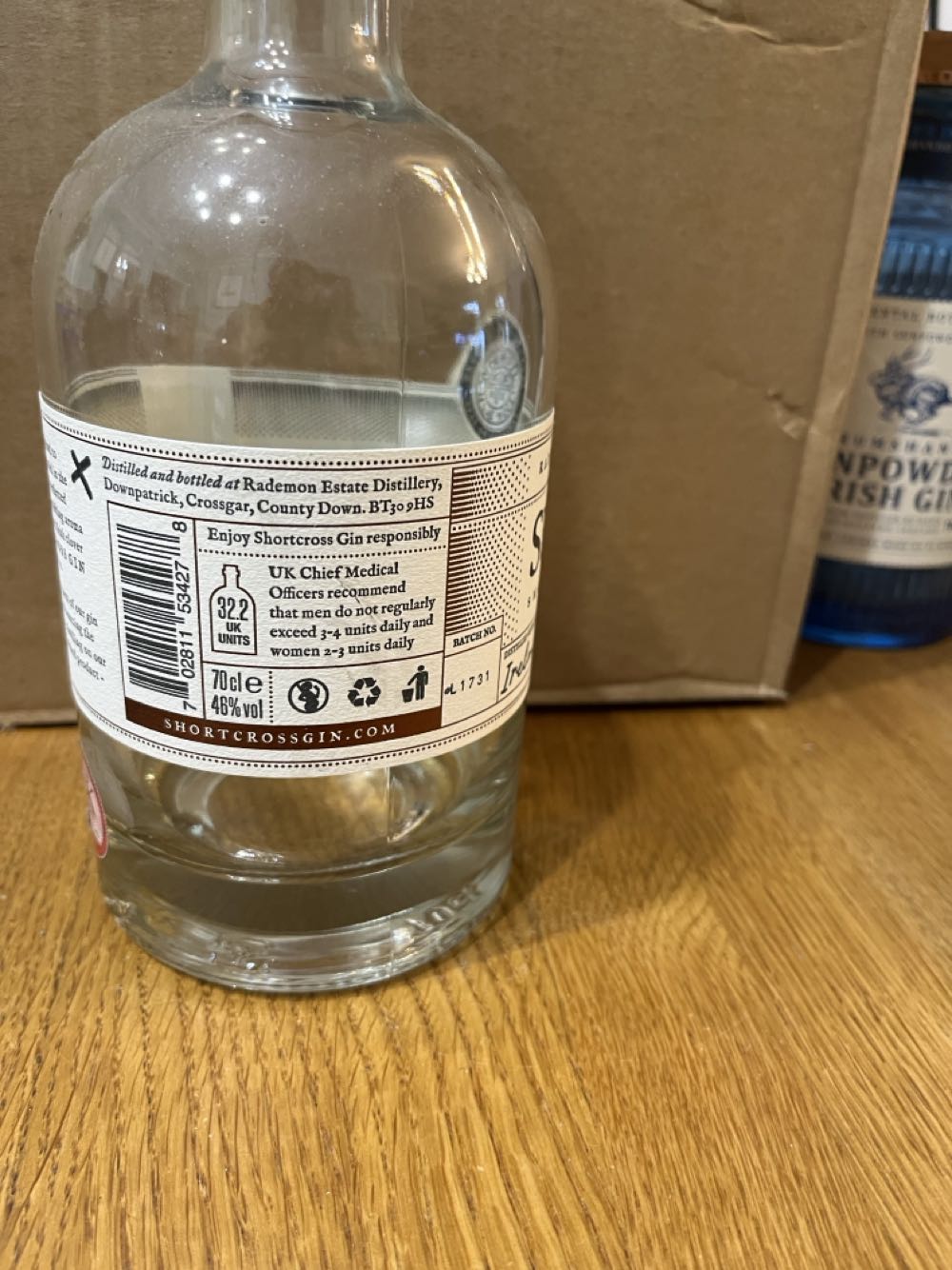 Short Cross - Rademon Estate Distillery (700 mL) alcohol collectible [Barcode 702811534278] - Main Image 2