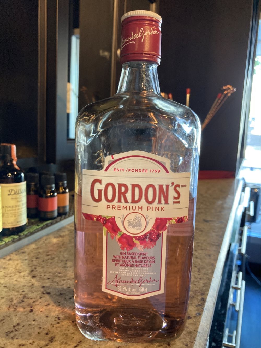 Gordon’s - Premium Pink Gin  (750 mL) alcohol collectible [Barcode 082000790600] - Main Image 1