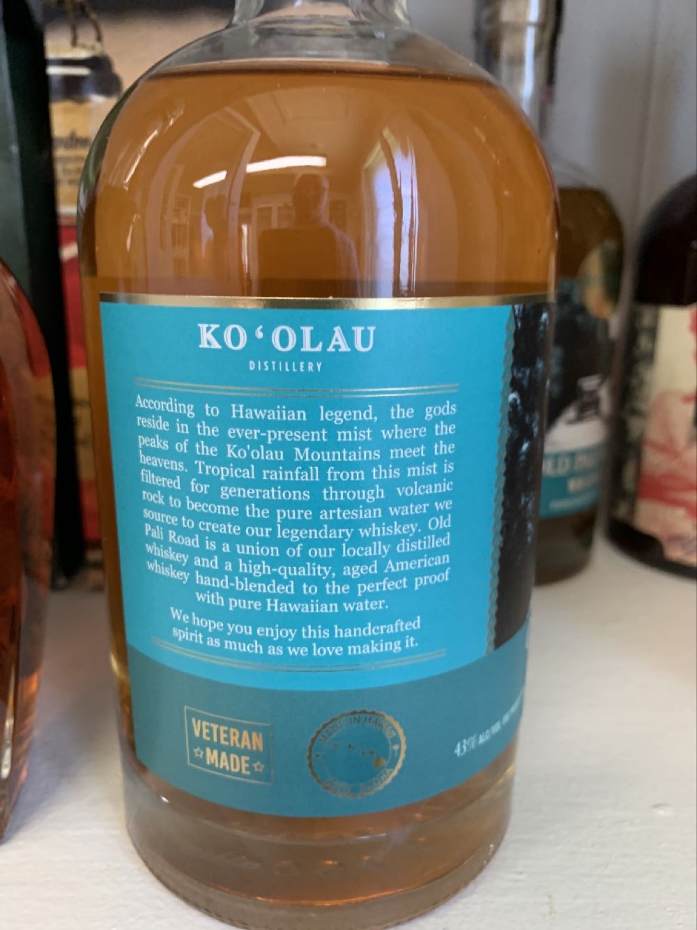 Old Pali Road Whiskey - Ko’olau Distillery (750mL) alcohol collectible [Barcode 858017008003] - Main Image 3