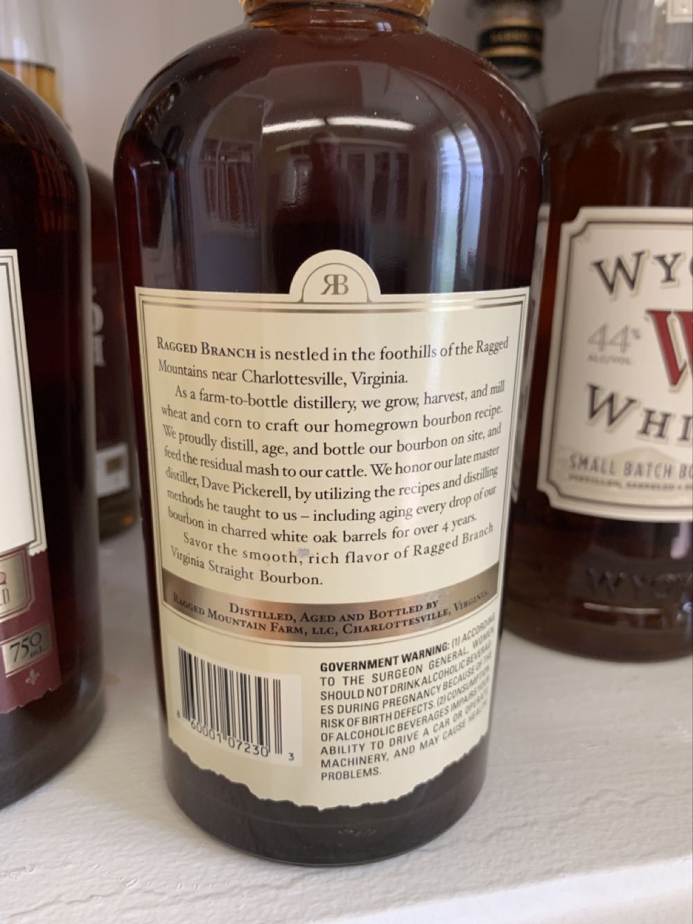 Ragged Branch Wheated Bourbon - Ragged Branch alcohol collectible [Barcode 860001072303] - Main Image 2